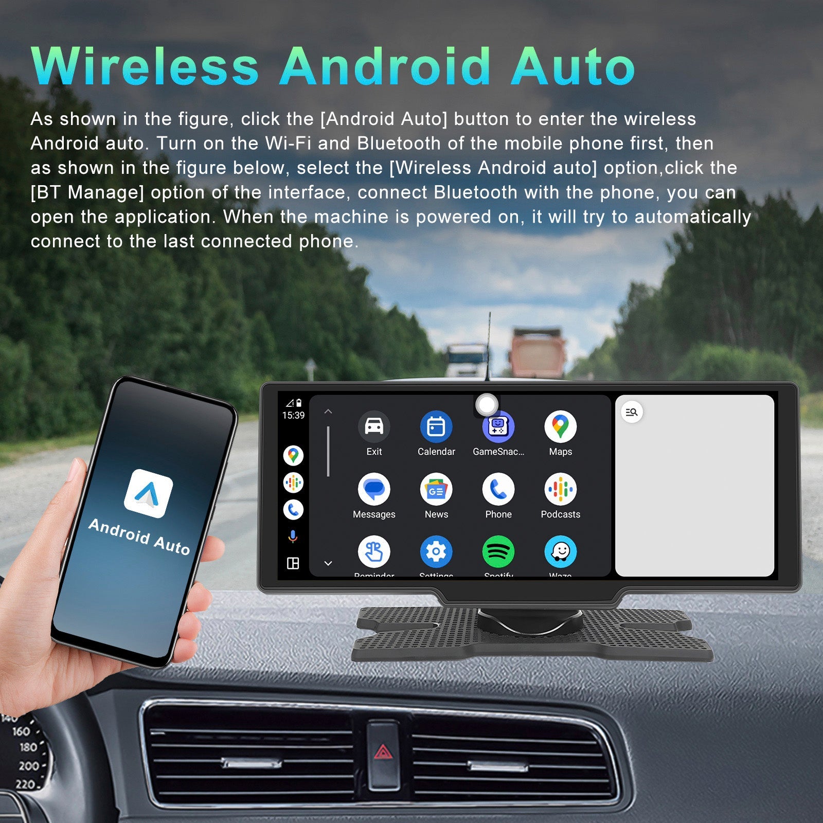 10.77 HD Display Car Navigation System CarPlay all-in-one Machine 12 LED Camera