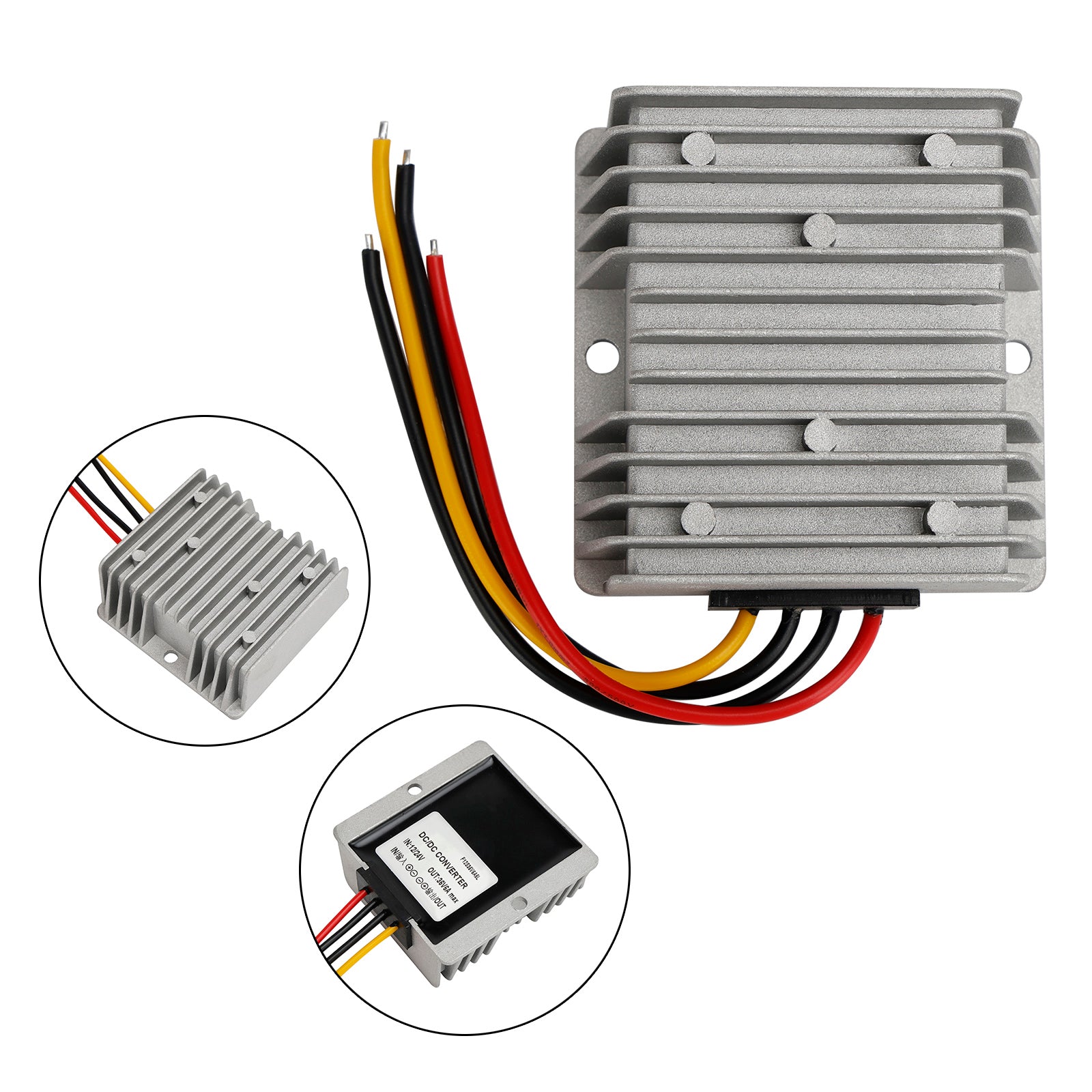 DC-DC 12/24V-36V 6A 216W Step Up Car Power Supply Converter Regulator Waterproof