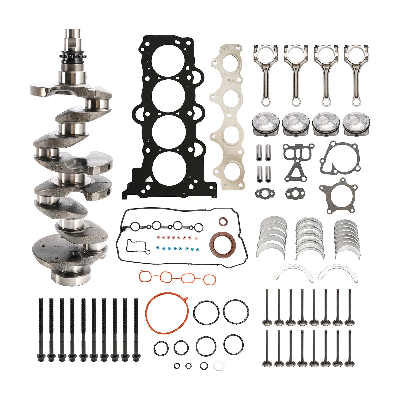 2013-2019 Kia Carens (RP) G4FD Engine Rebuild Overhaul Kit w/Crankshaft & Connecting Rod