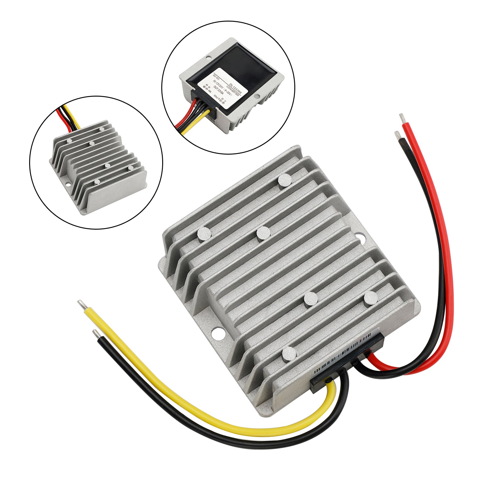Waterproof DC/DC Converter Regulator 12V/24V Step Up to 32V 8A 256W