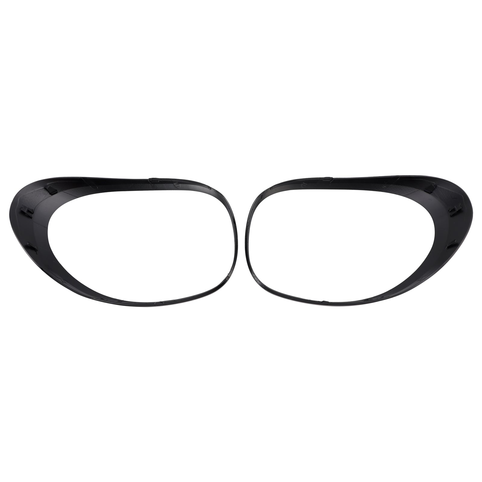 Left+Right Rear Taillight Lamp Trim Ring For Fiat 500L 2014-2020 Black