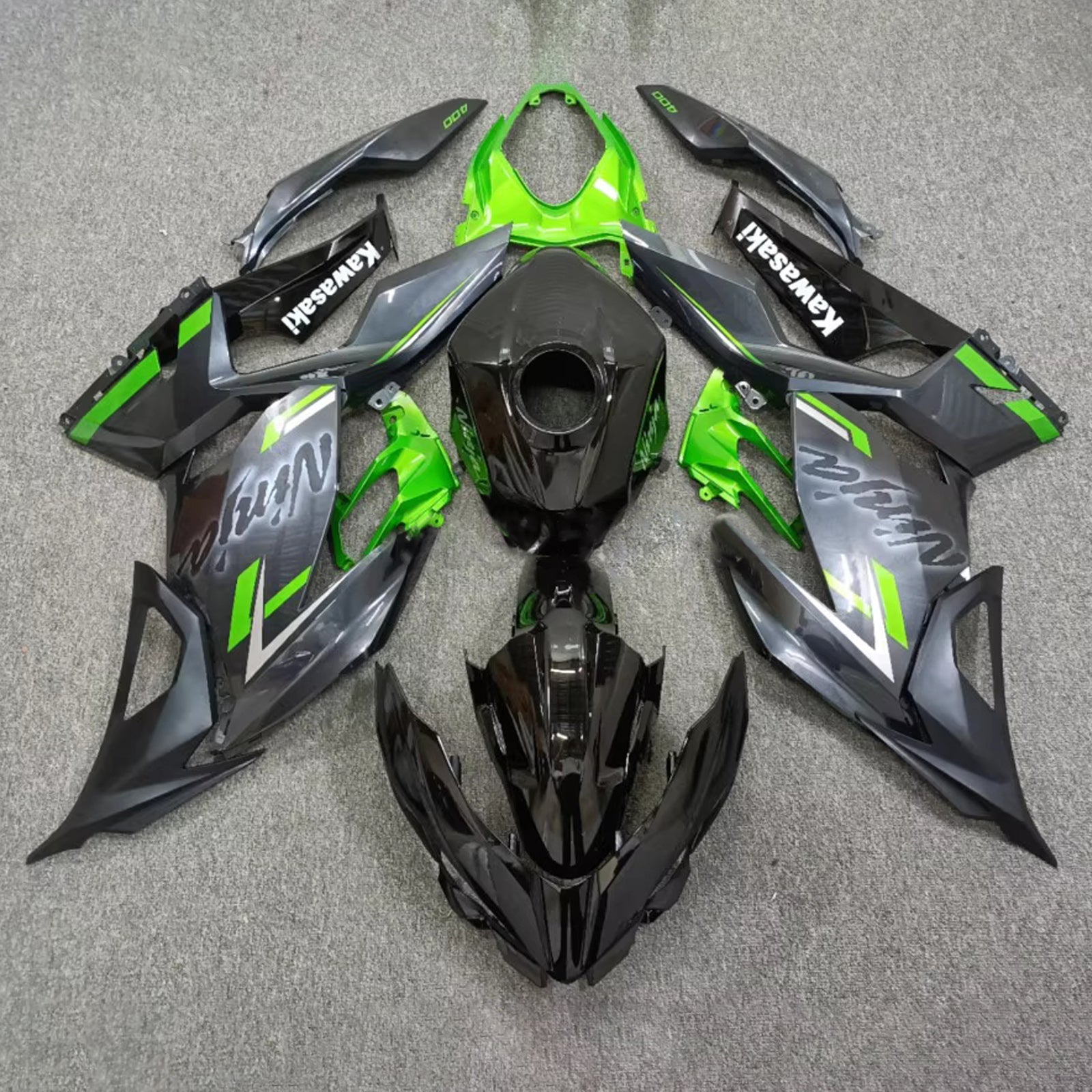 Injection Fairing Kit Bodywork Plastic ABS fit For Kawasaki EX400 Ninja400 2018-2024