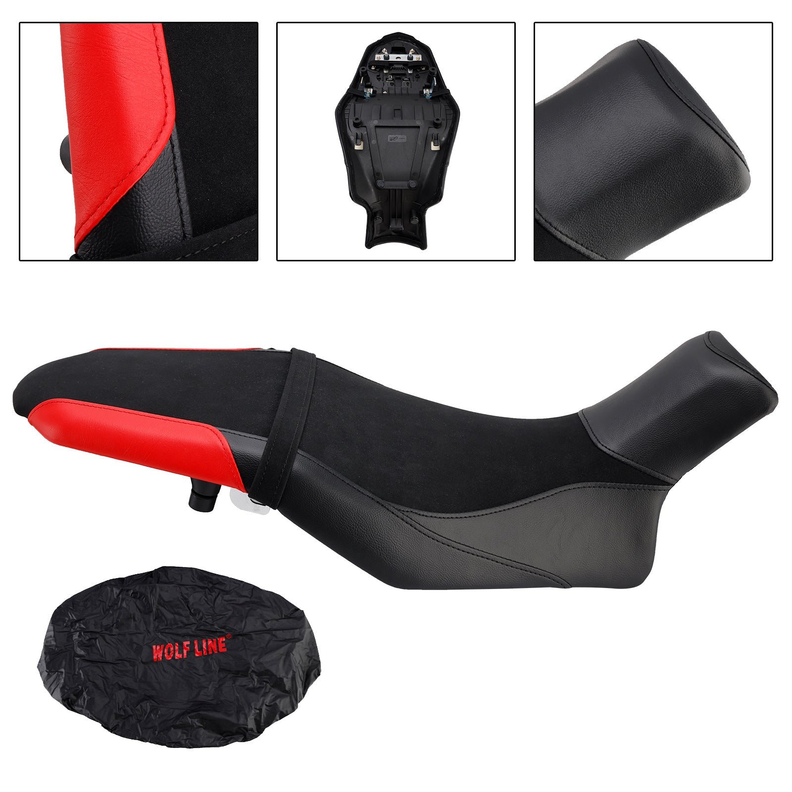 2019-2024 Suzuki Katana Complete Cushion Rider Passenger Seat +20Mm Black