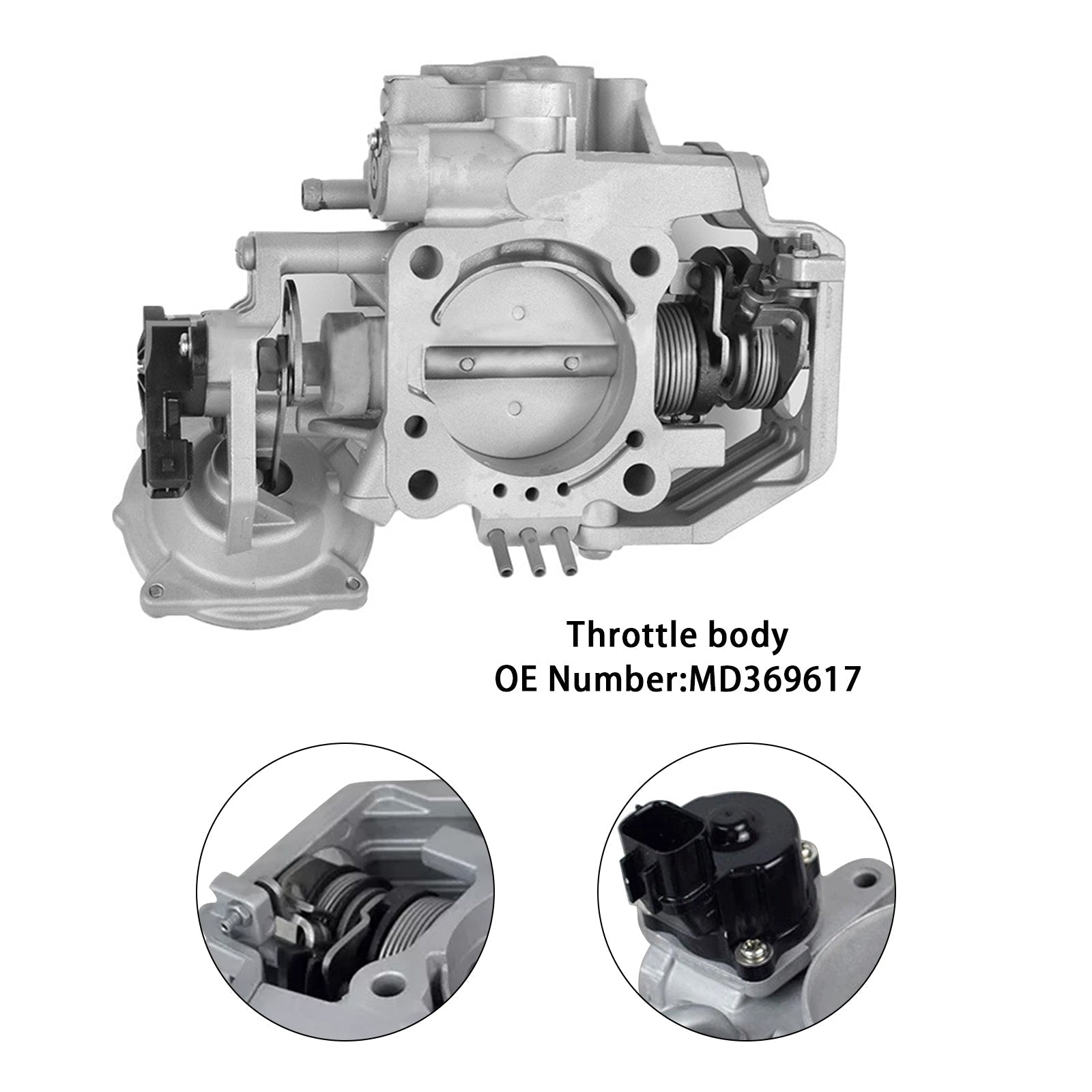 Mitsubishi Pajero Montero V63 V73 6G72 Throttle Body Assembly MD369617