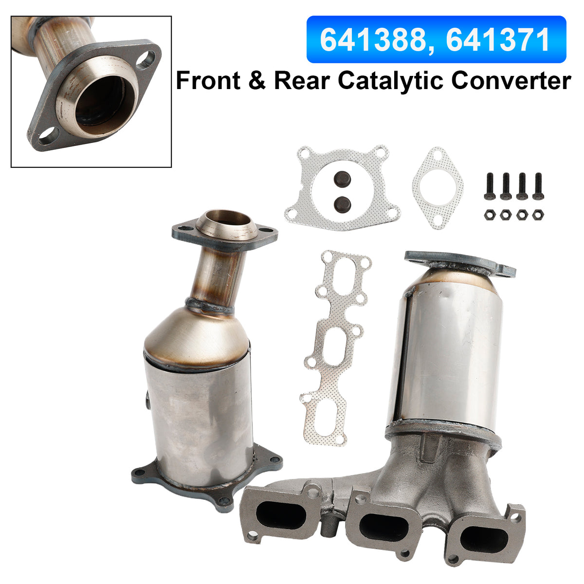 Front & Rear Catalytic Converter For 2011-2014 Ford Edge 3.5L 3.7L / MKX 3.7L