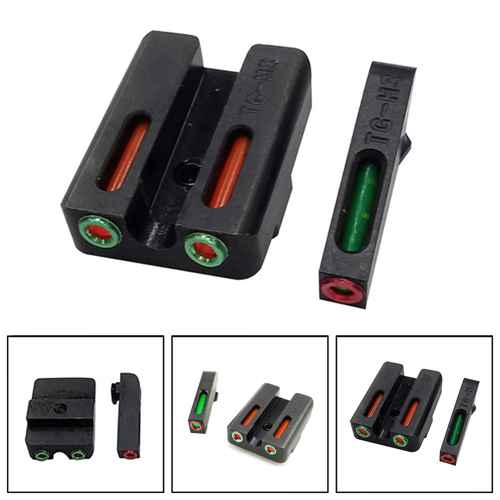 Fiber Optic Glock Sights For Models 17 19 22 23 24 26 27 33 34 35 38 39 45