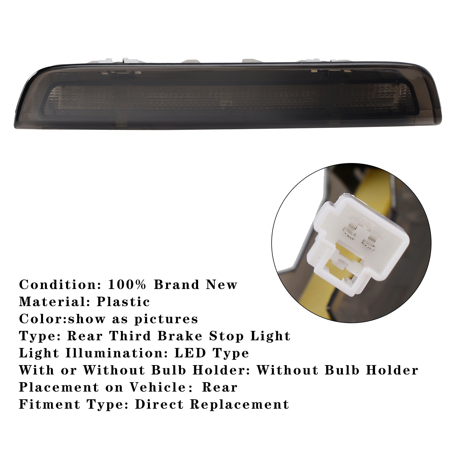 2012-2020 Toyota Yaris MK3 Hatchback Rear High Level Brake Light LED BLK 81570-0D150