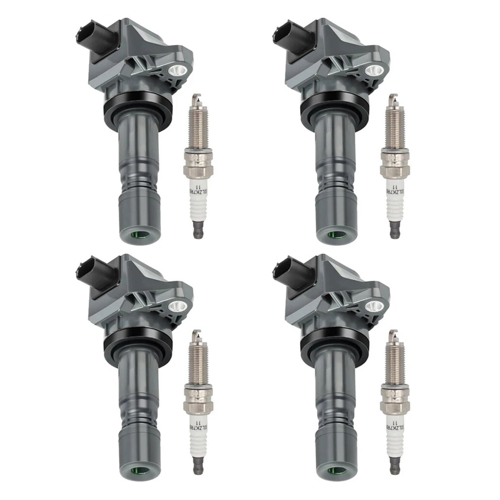 4x Ignition Coil+4x Spark Plug UF672 For Acura ILX 2.0L Honda Civic HR-V 1.8L