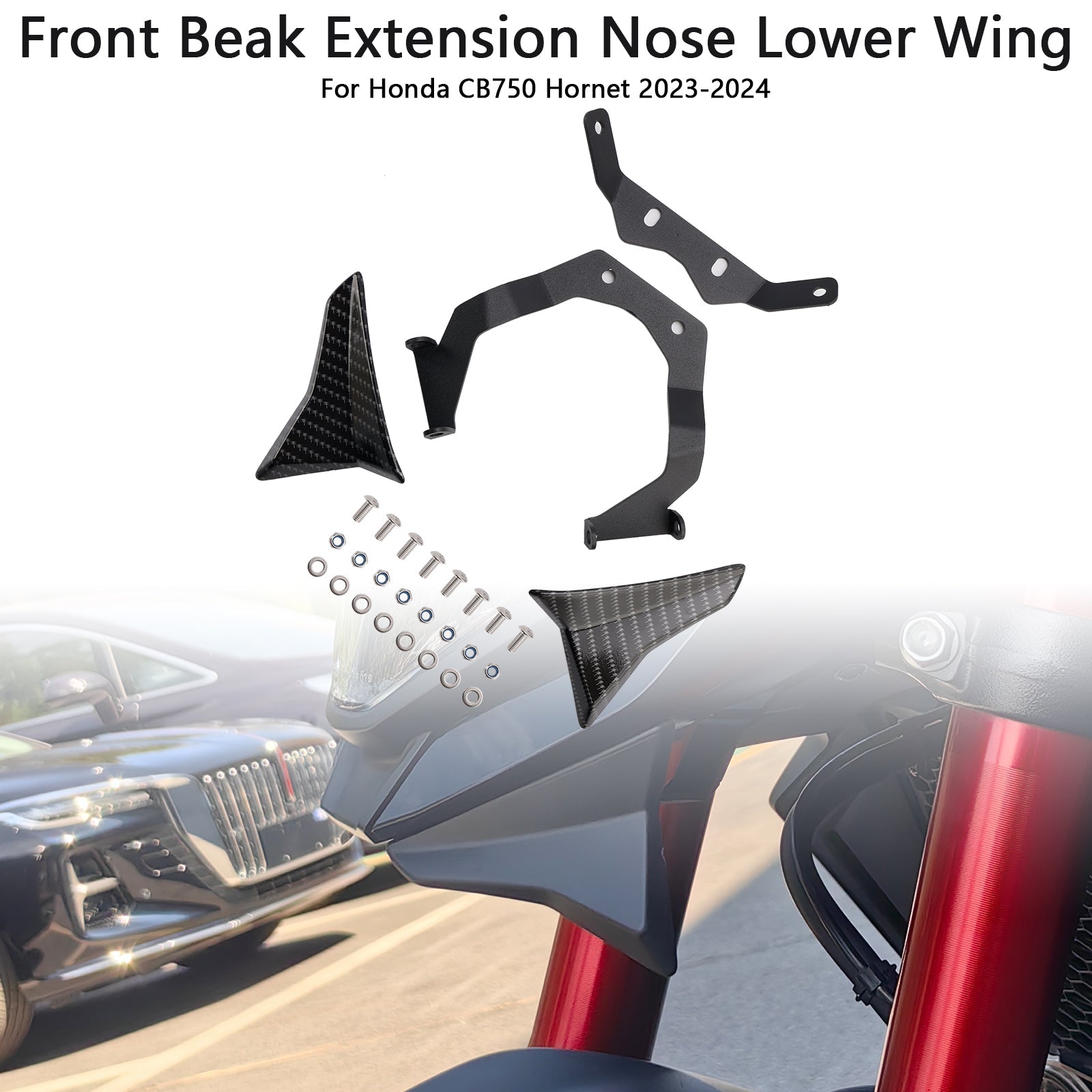 2023-2024 Honda CB750 Hornet Front Beak Extension Nose Lower Wing