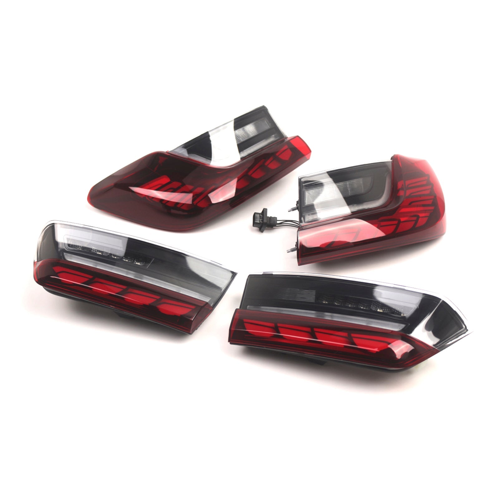2019-2024 BMW 3 Series G20 G28 G80 M3 L&R Red LED Tail Lights Rear Lamp Assembly