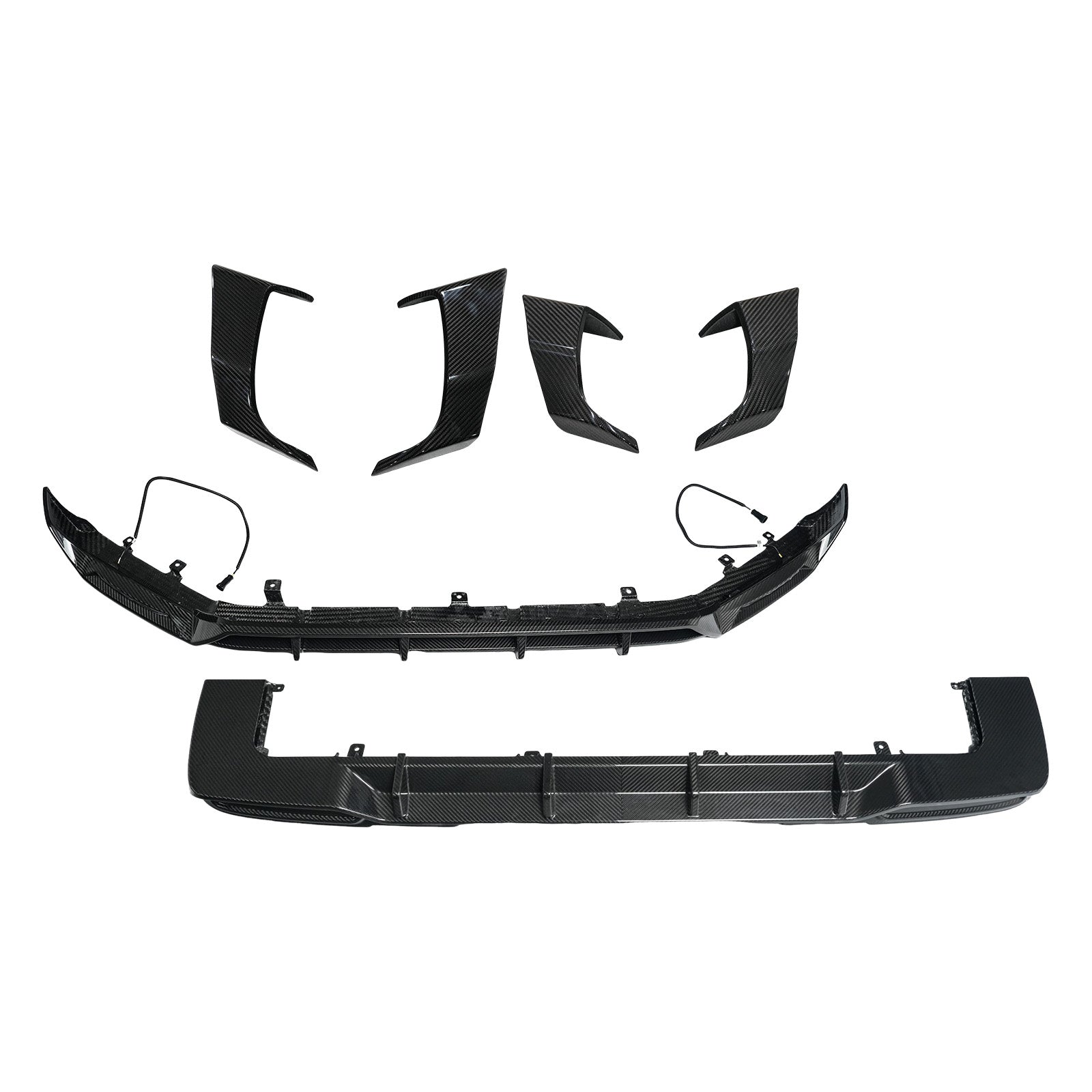 Dry Carbon Fiber Front Rear Bumper Lip + Side Air Vent Fit Benz G W465 2025+