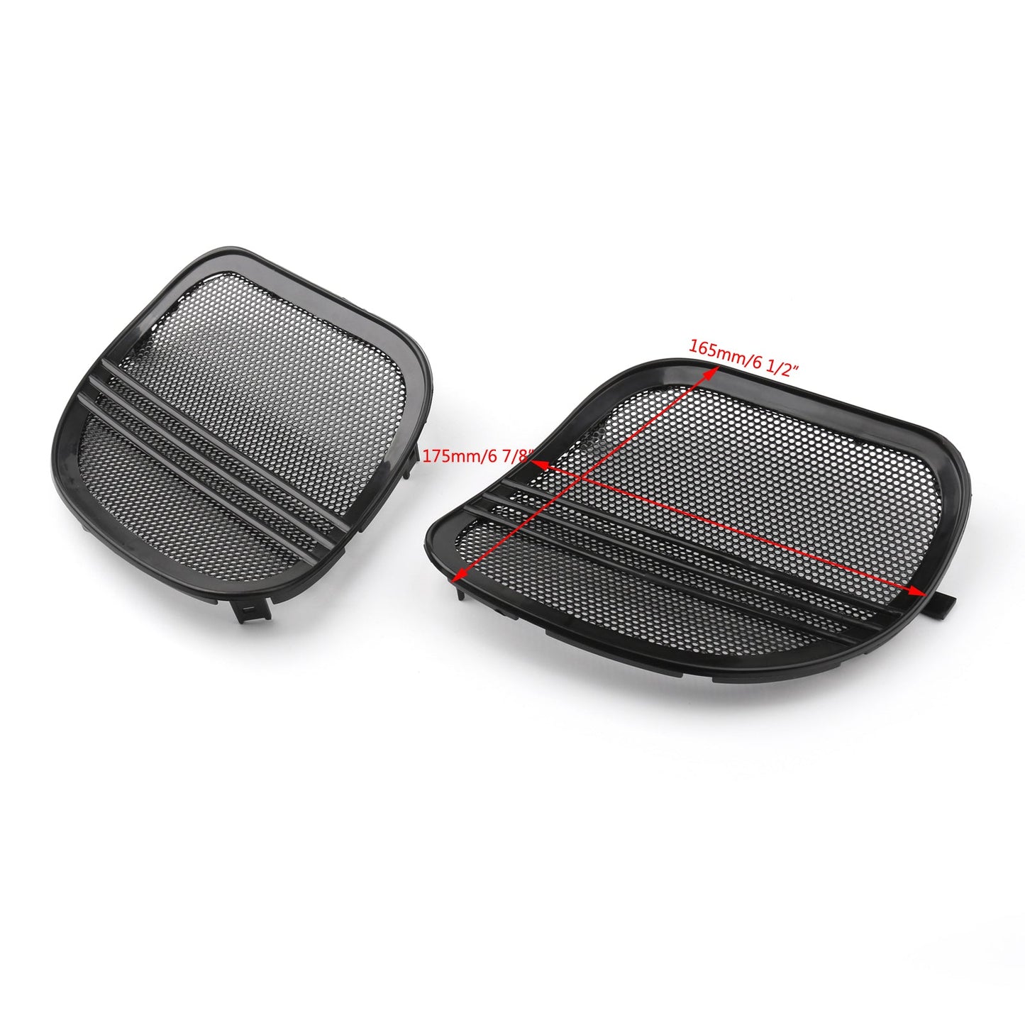 15-18 Harley Road Glide FLTRX BK Generic Motorcycle Tri-Line Speaker Cover Grills