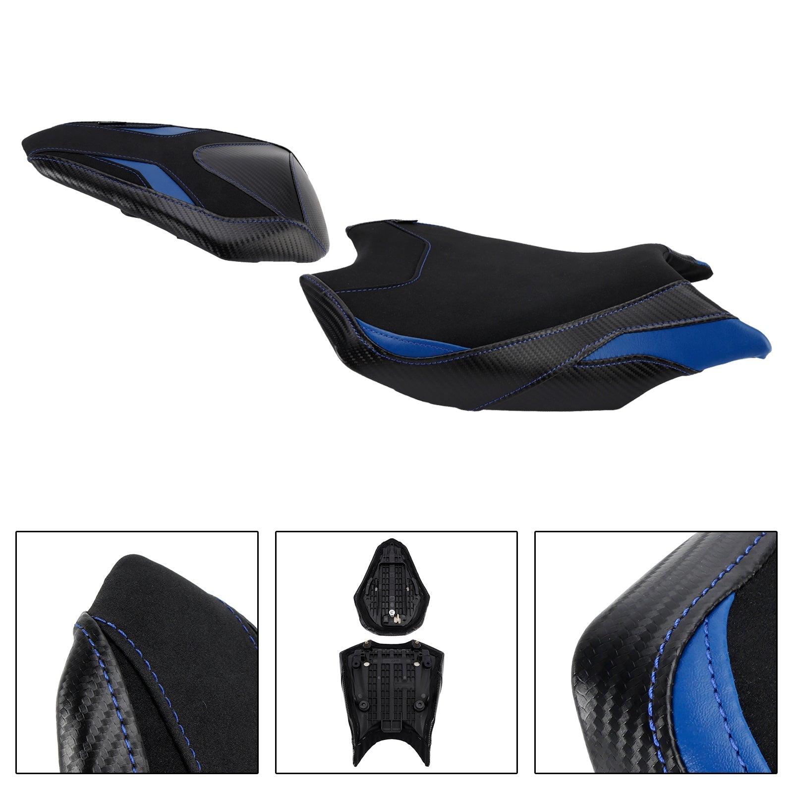 2017-2024 2023 For Honda Cbr250Rr Front&Rear Raider Passenger Cushion Kit Blue