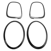 2014 onward MINI 5DR Hatchback Cooper S, Cooper SD 4PCS Headlight TailLight Trim Surround Bezel Ring Set 51712285495 51712285496