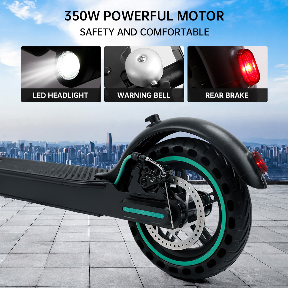 8.5" Folding Electric Scooter With app 350W 35KM Range  City Commute
