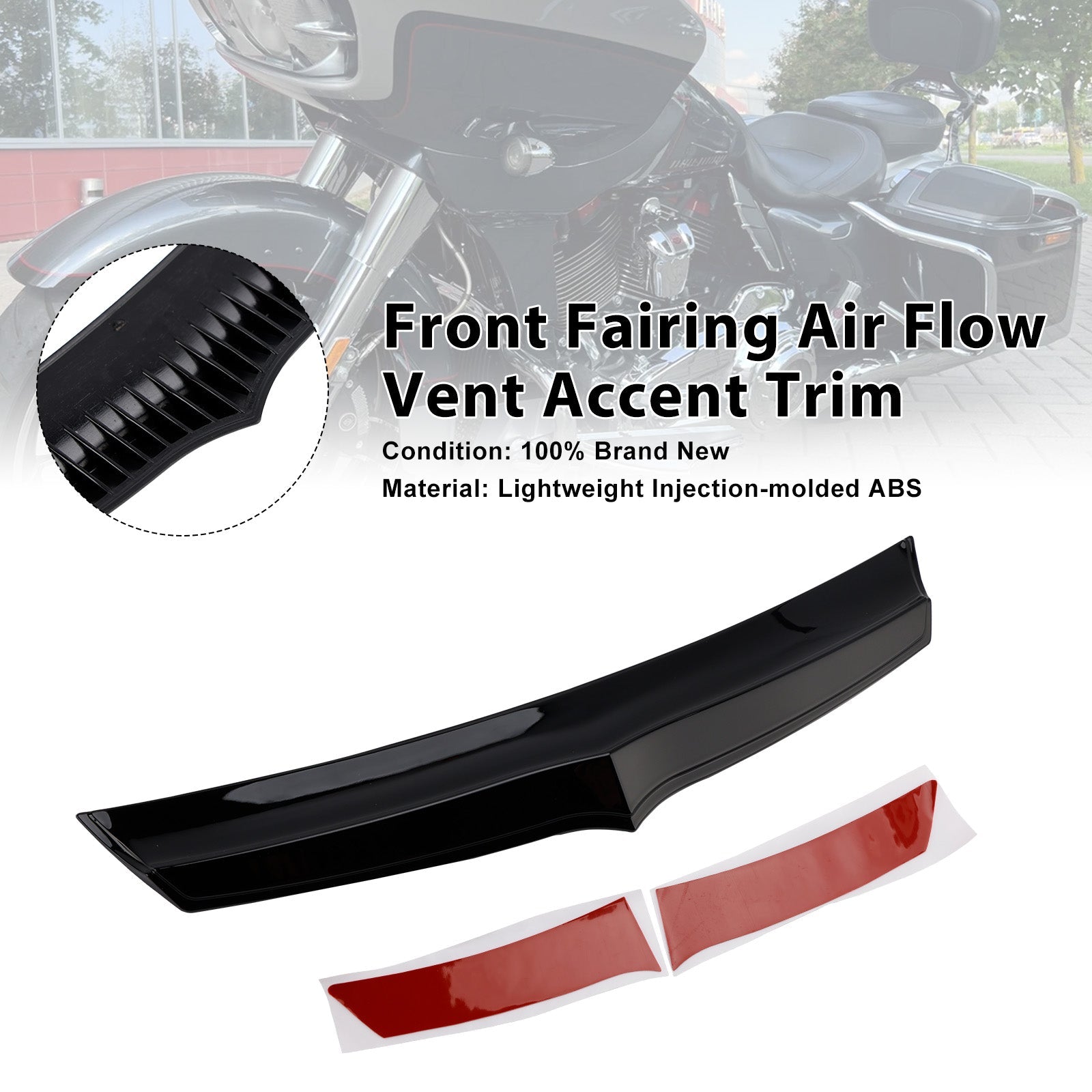 Front Fairing Air Flow Vent Accent Trim For Road Glide FLTRX 2015-Up