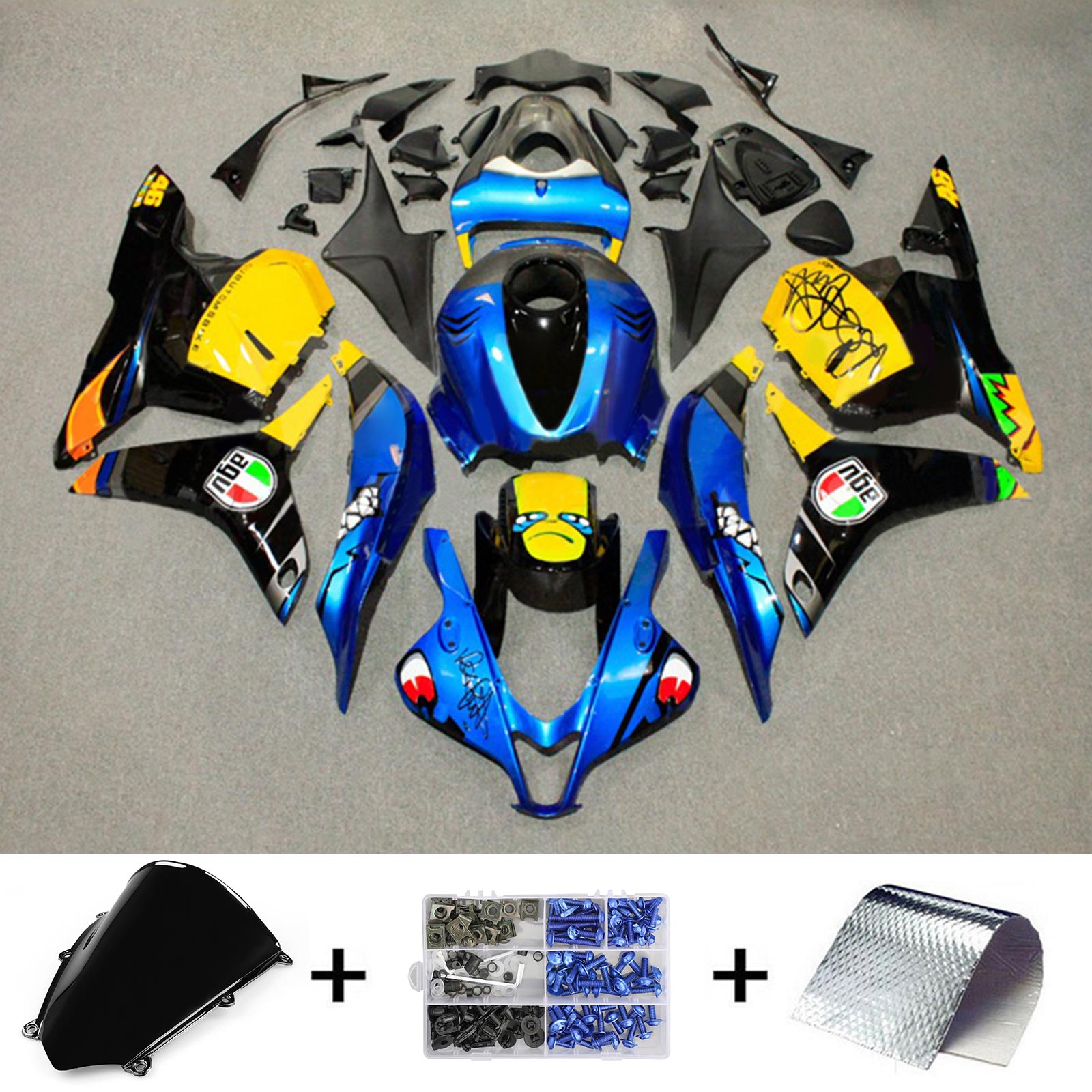 2009-2012 Honda CBR600RR F5 Fairing Kit Bodywork Plastic ABS