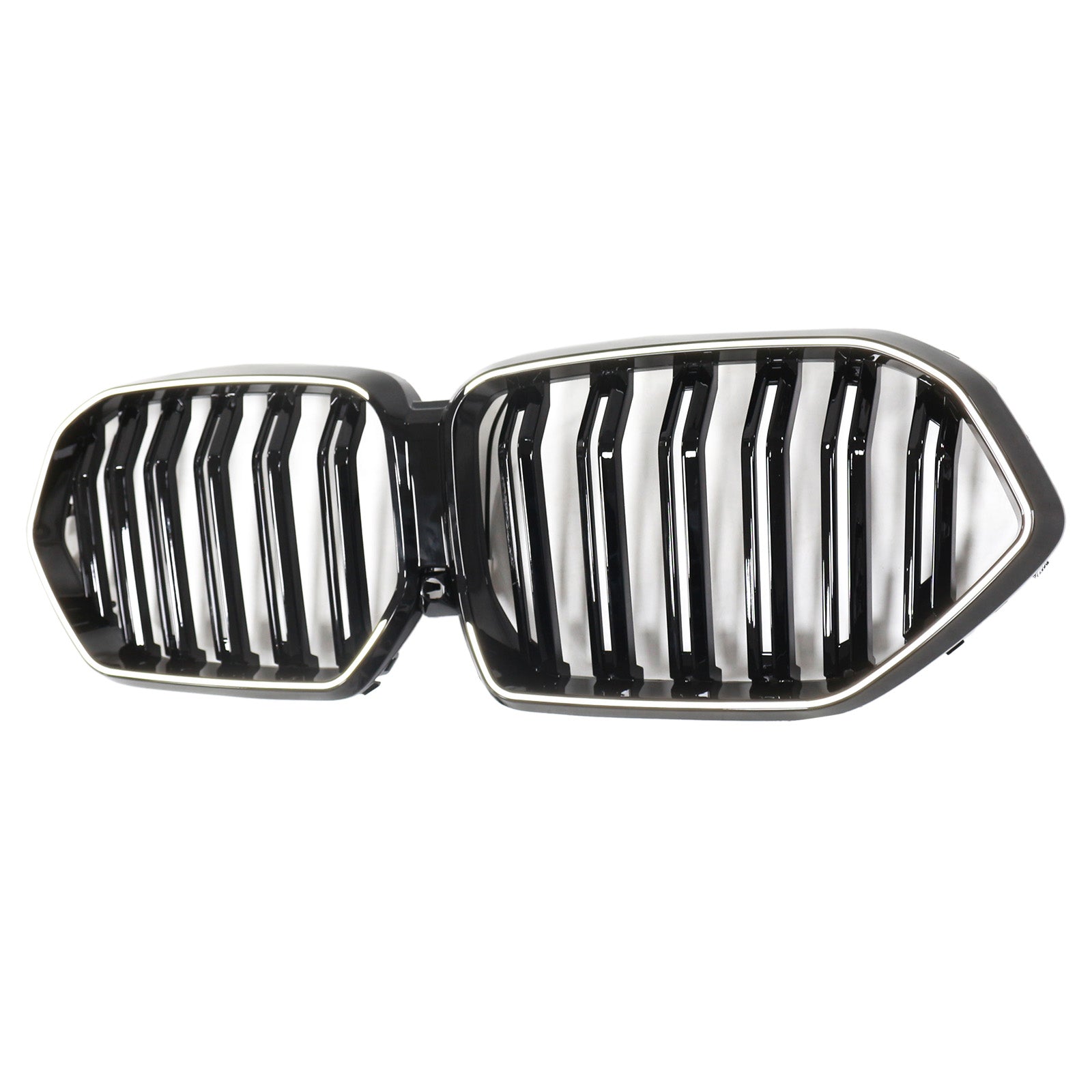 2020-2022 BMW X6 G06 M50i W/Camera Hole Gloss Black Front Bumper Grille