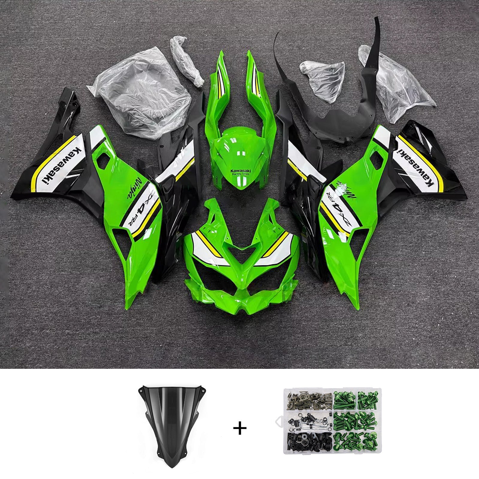 Injection Fairing Kit fit For Kawasaki Ninja ZX-25R ZX-4R ZX-4RR 2019-2025
