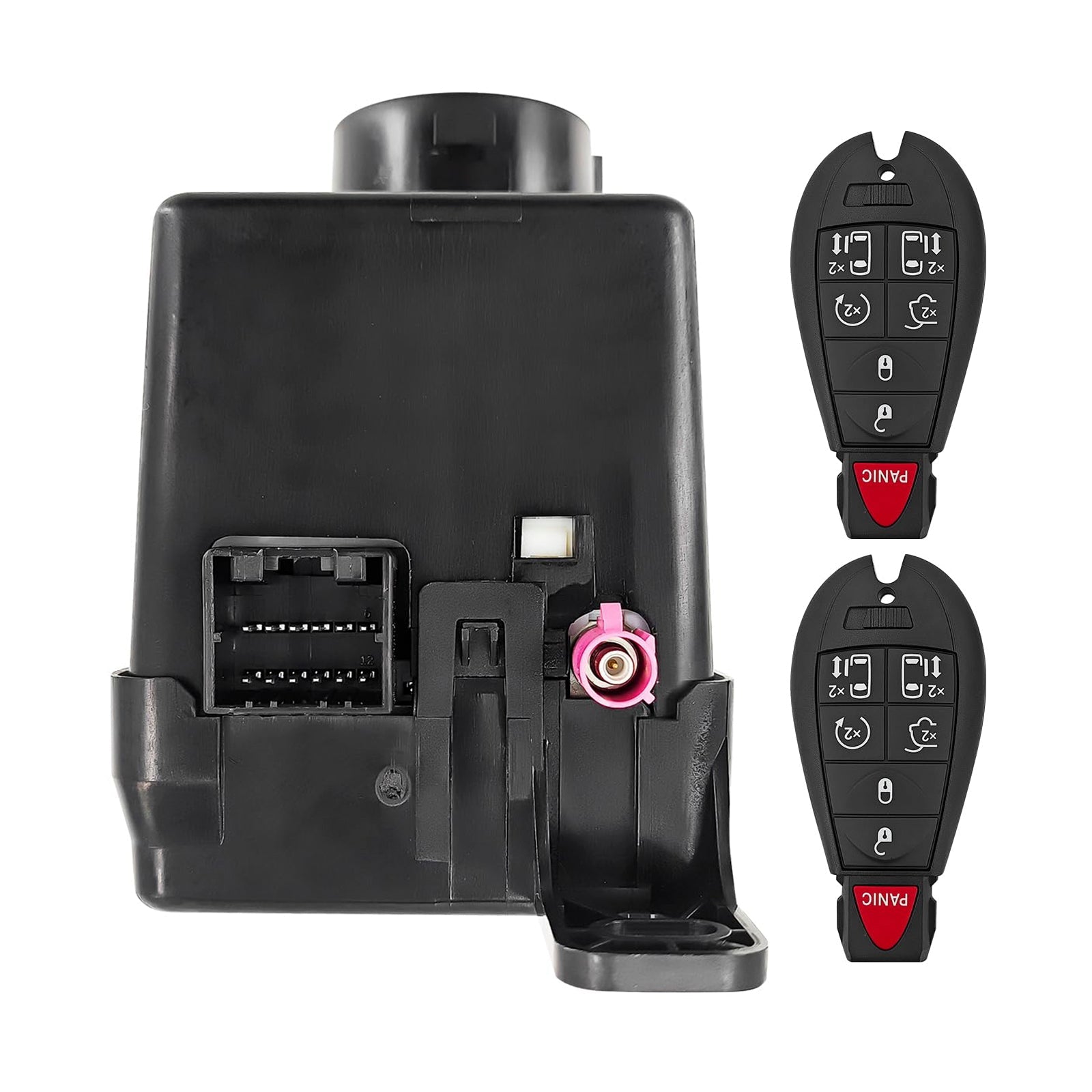 2008-2010 Dodge: 2 models, 36 variations Wireless Ignition Node Module with two keys 68210156AB 05026149AG