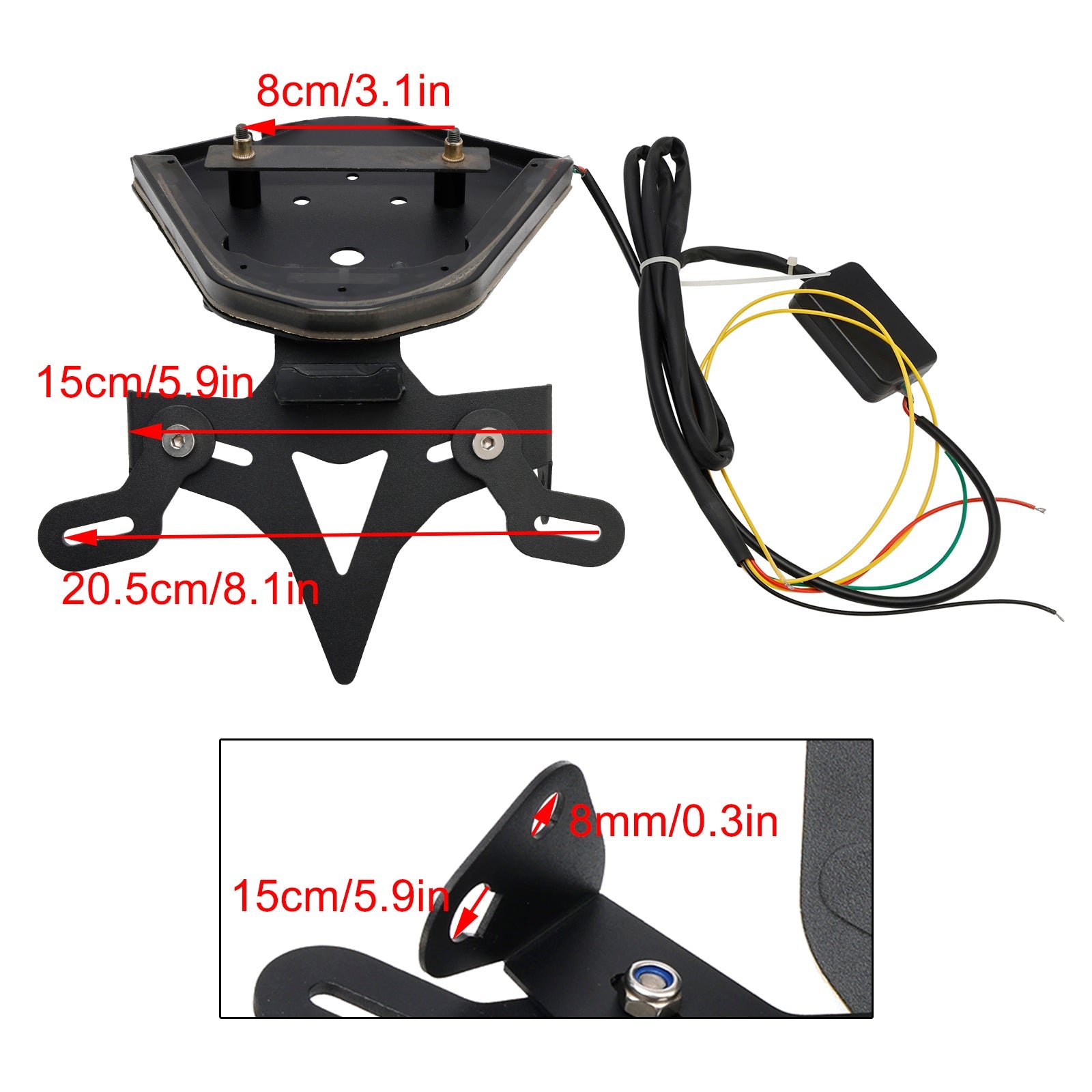 2021-2024 BMW S1000RR Aluminum Alloy License Plate Holder Bracket