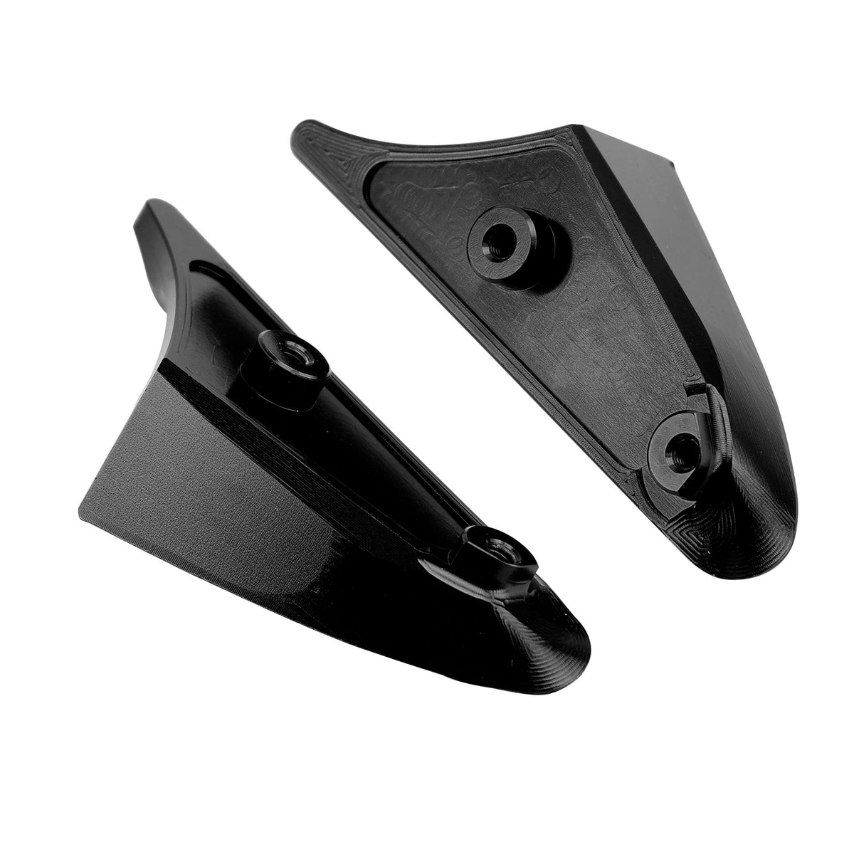 Black mirror delete blanking block off plates for Ducati Panigale 1199 899 12-15