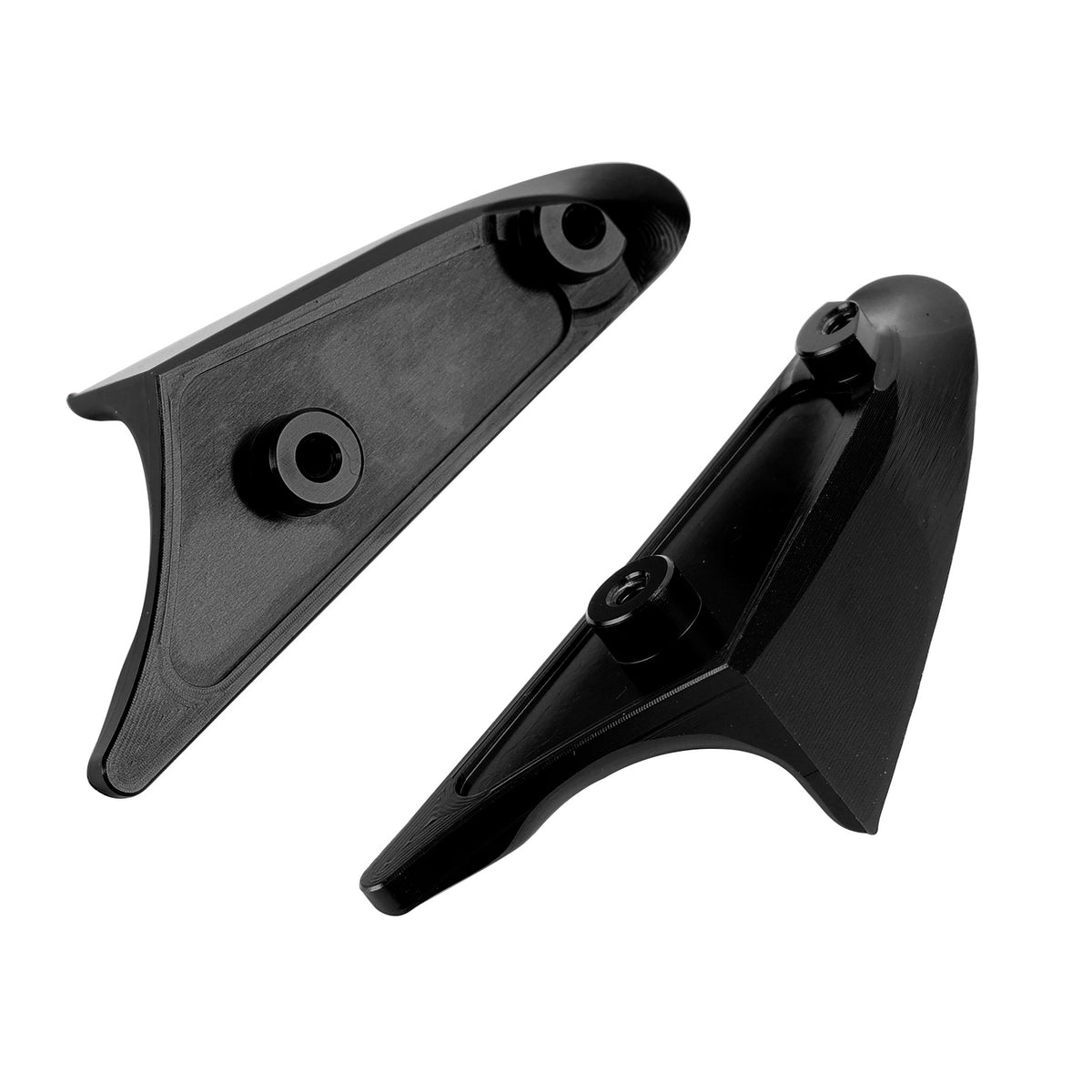 Black mirror delete blanking block off plates for Ducati Panigale 1199 899 12-15