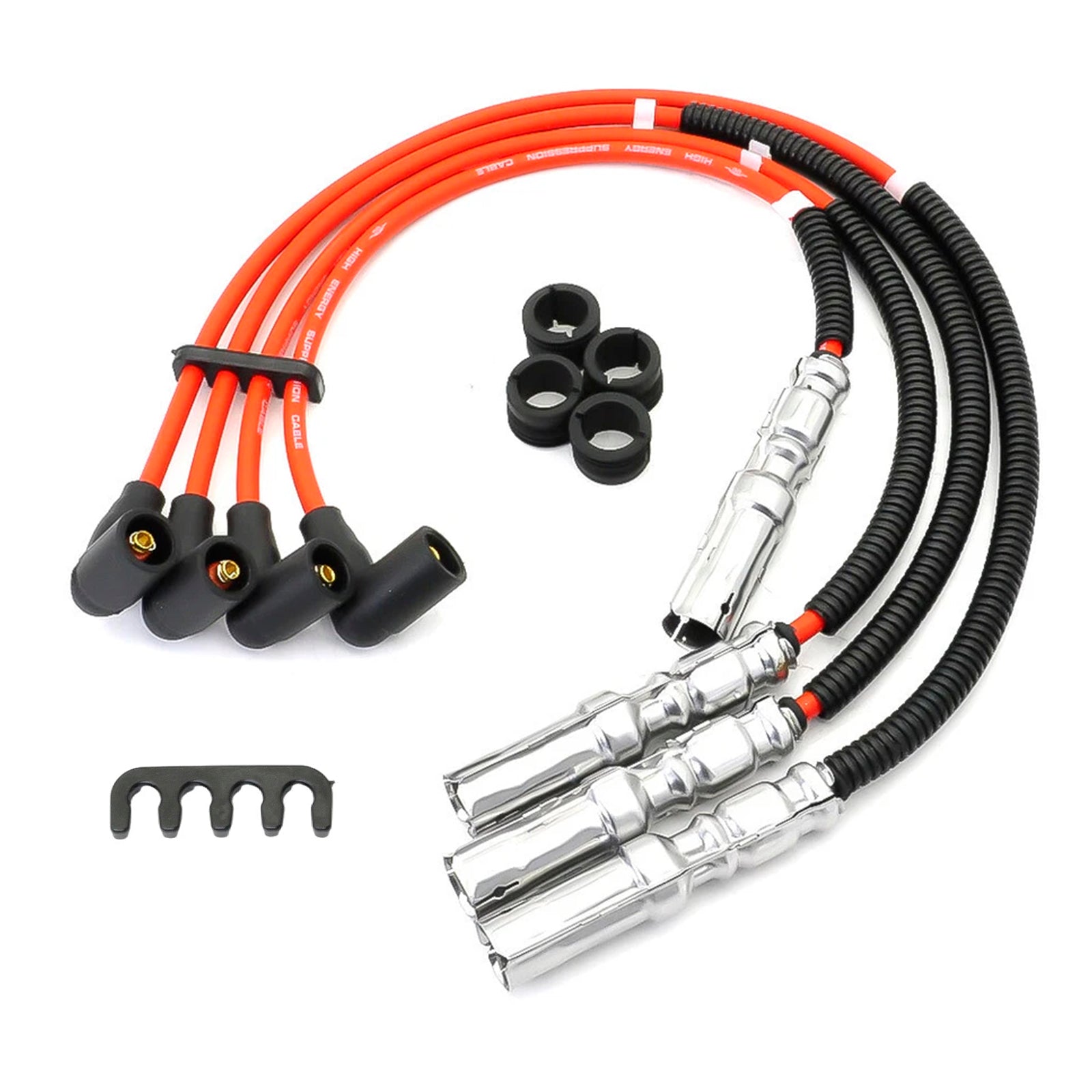 8mm Spark Plug Wire Kit 063905431A For VW Beetle Bora Golf GTI Jetta 2.0L
