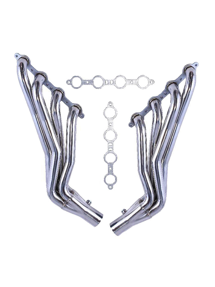 LS2 LS3 Exhaust Manifold Header Fit Chevy C10 LS LS1 LS6 Long Tube 1-7/8