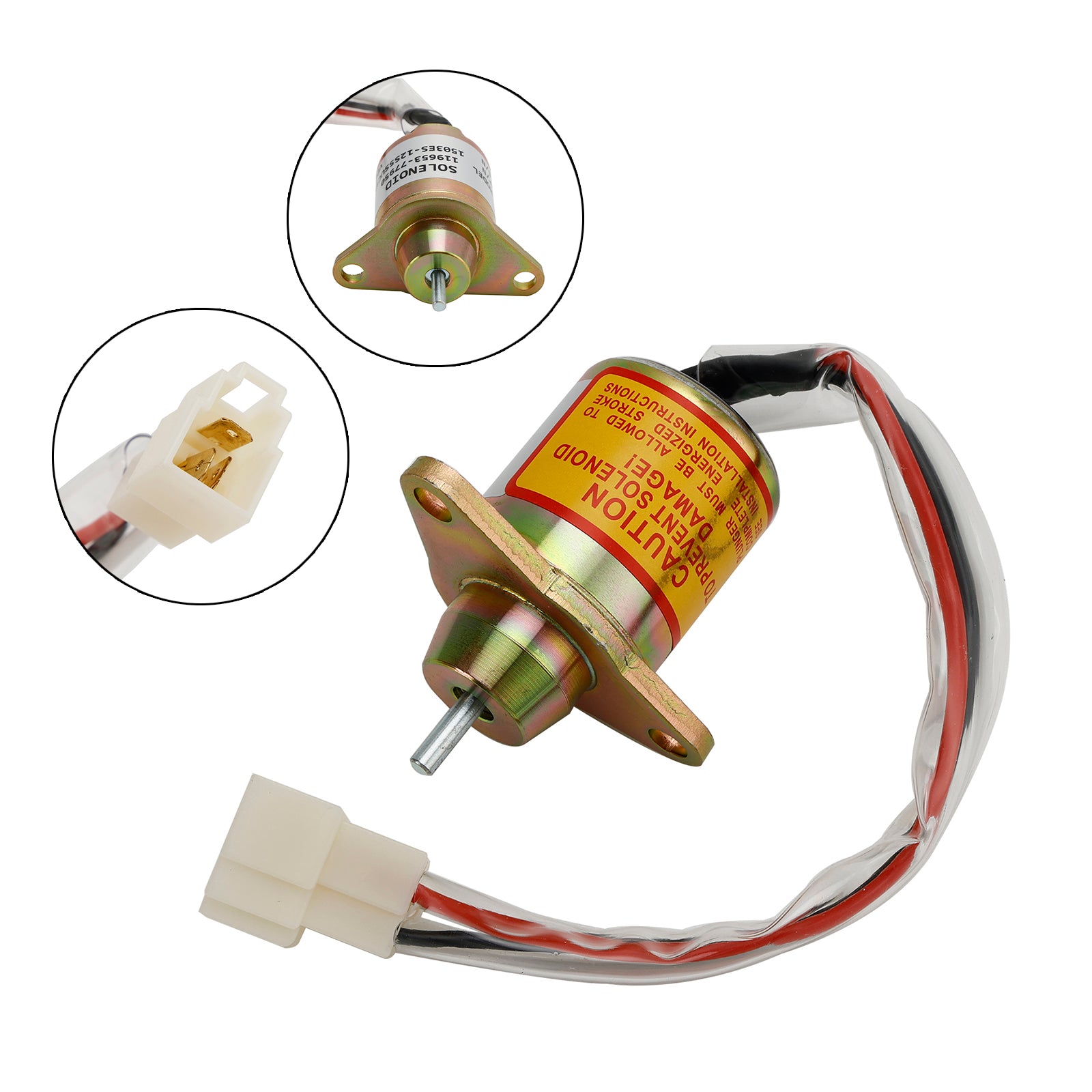 Fuel Shut Off Solenoid Valve Fits For Yanmar 1503ES-12S5SUC5S 119653-77950
