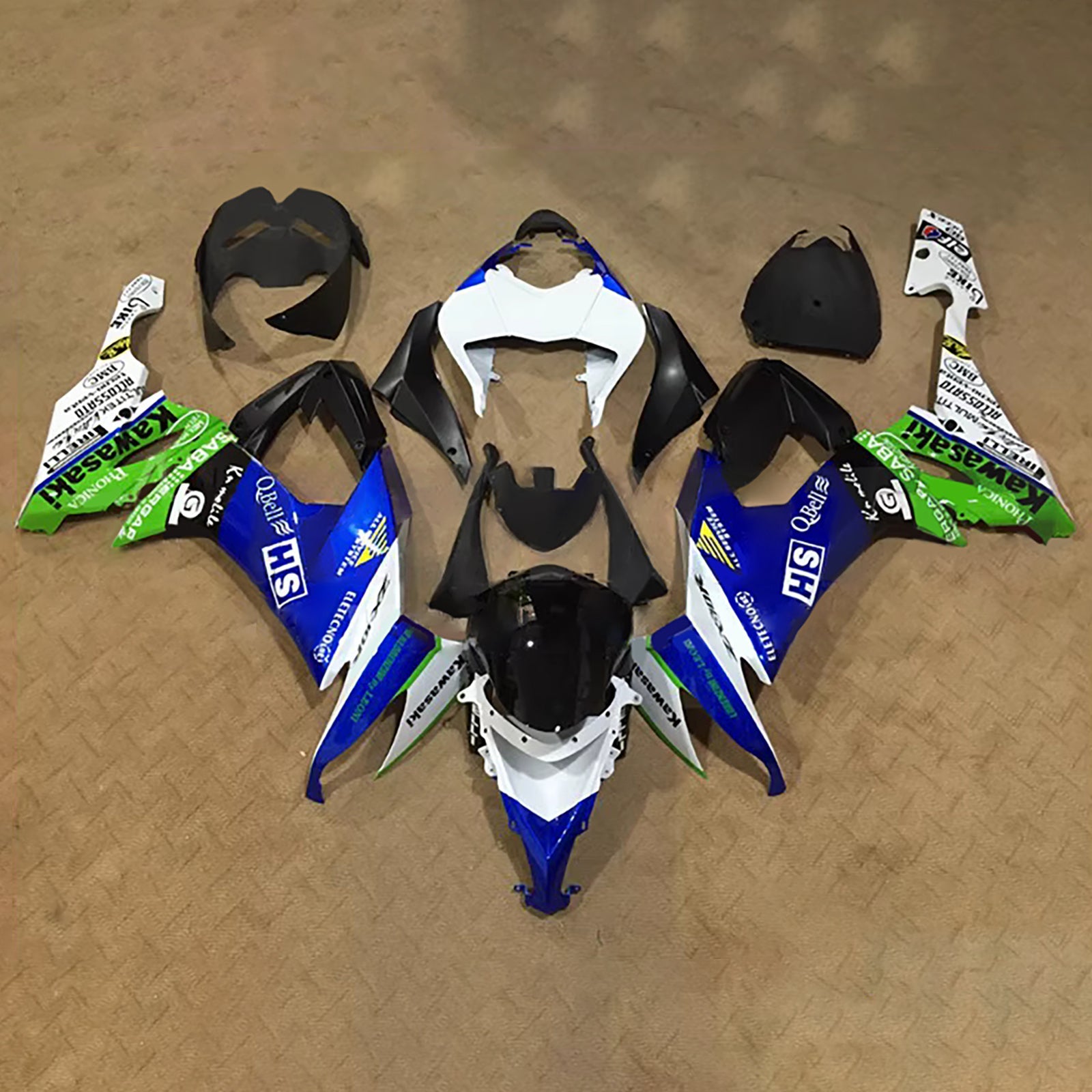 Injection Fairing Kit Bodywork Plastic ABS fit For Kawasaki ZX10R 2008-2010