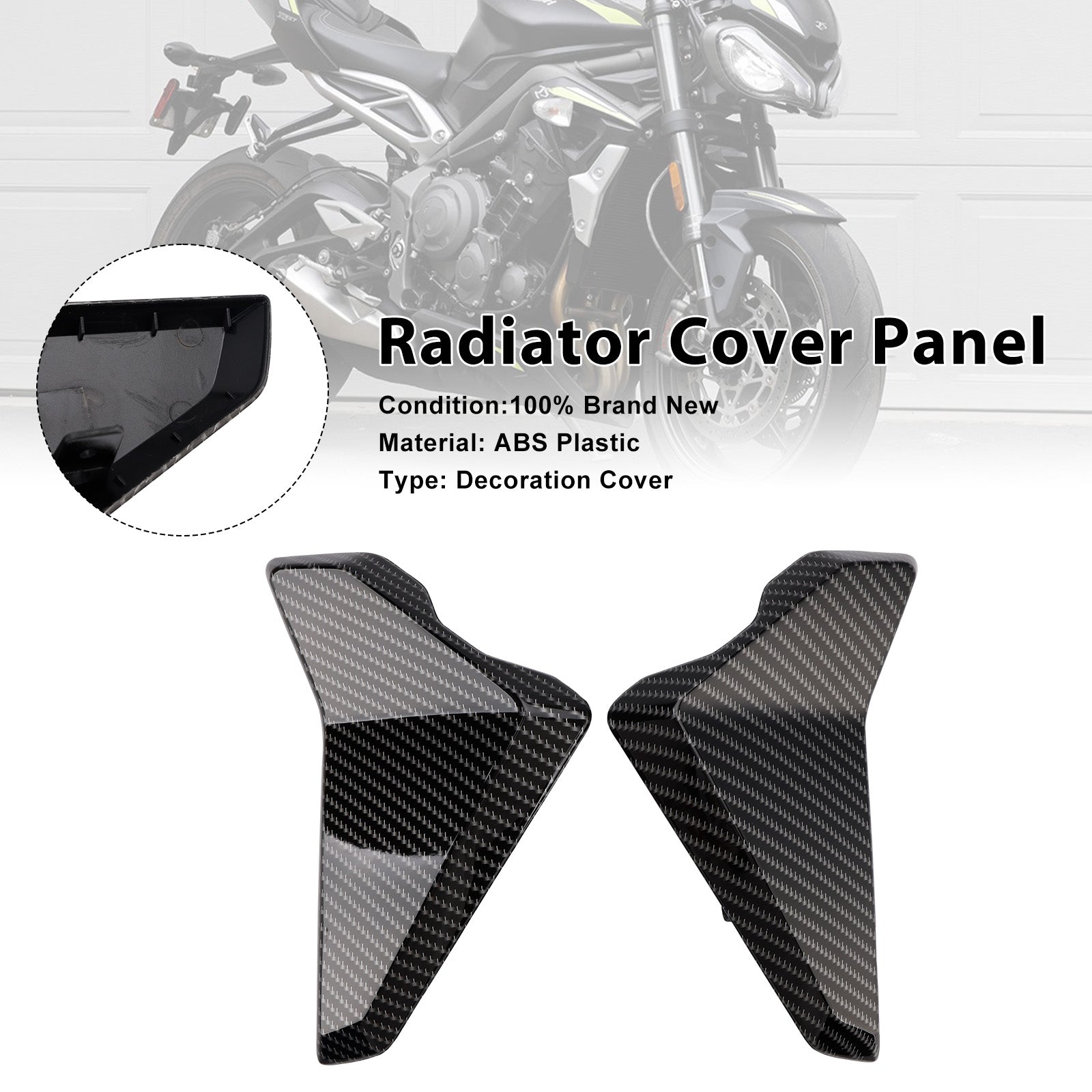 2023-2025 Street Triple 765 R/RS Radiator Side Cover Fairing Panels