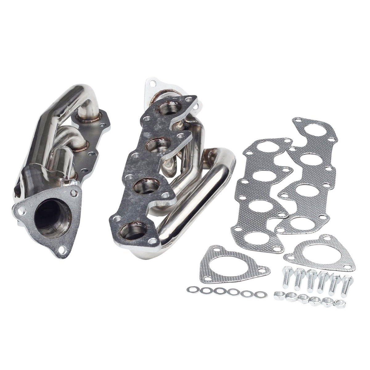 Pair Exhaust Manifold Headers Fit Toyota TUNDRA SEQUOIA 4.7L V8 2000-2004