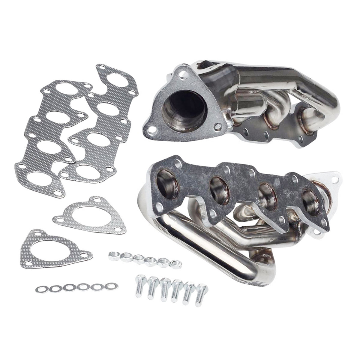 Pair Exhaust Manifold Headers Fit Toyota TUNDRA SEQUOIA 4.7L V8 2000-2004