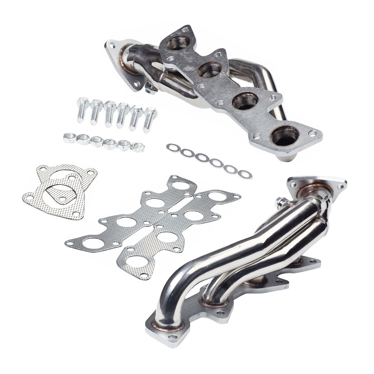 Pair Exhaust Manifold Headers Fit Toyota TUNDRA SEQUOIA 4.7L V8 2000-2004