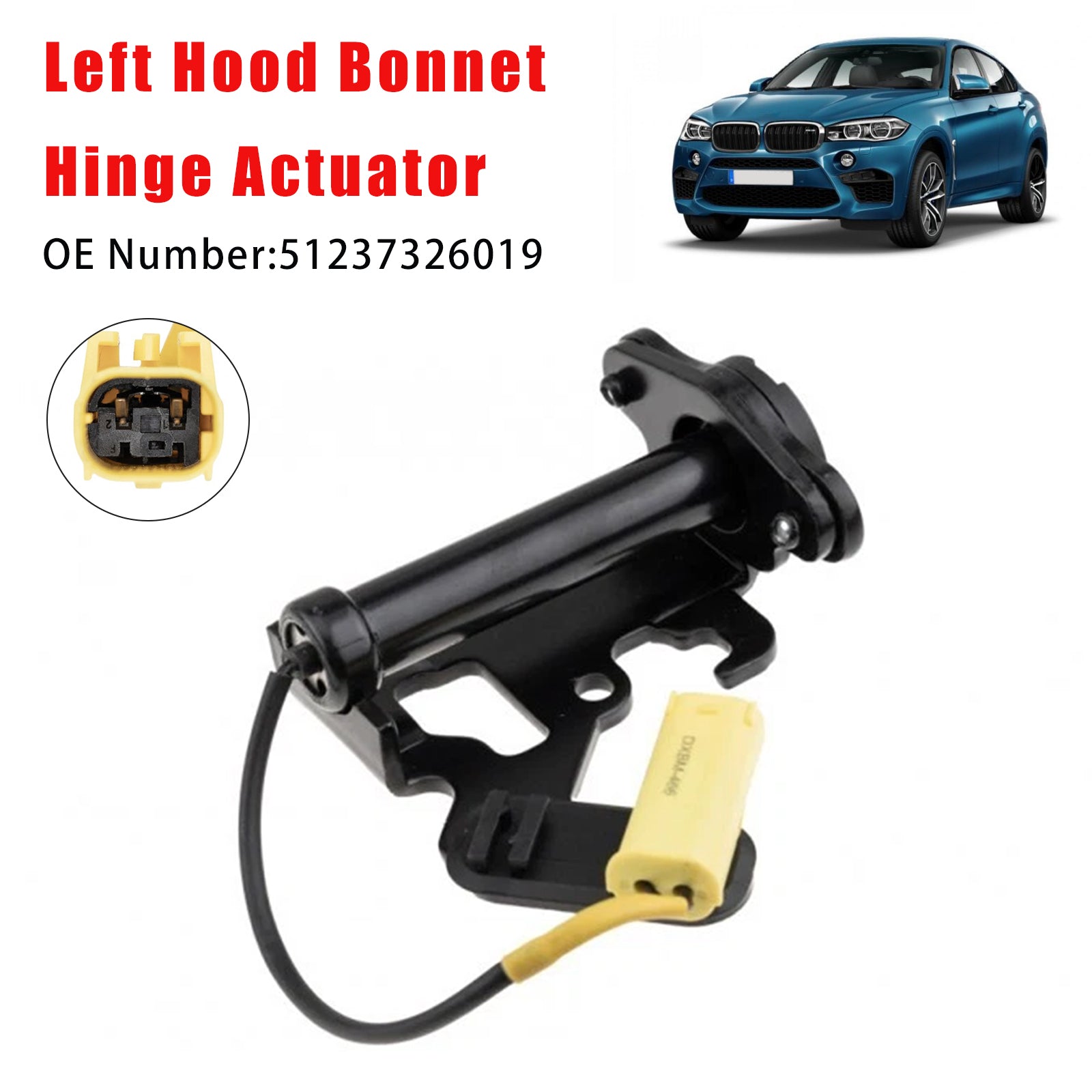 Hood Bonnet Hinge Actuator Left Side 51237326019 Fit For BMW X5 F15 X6 F16