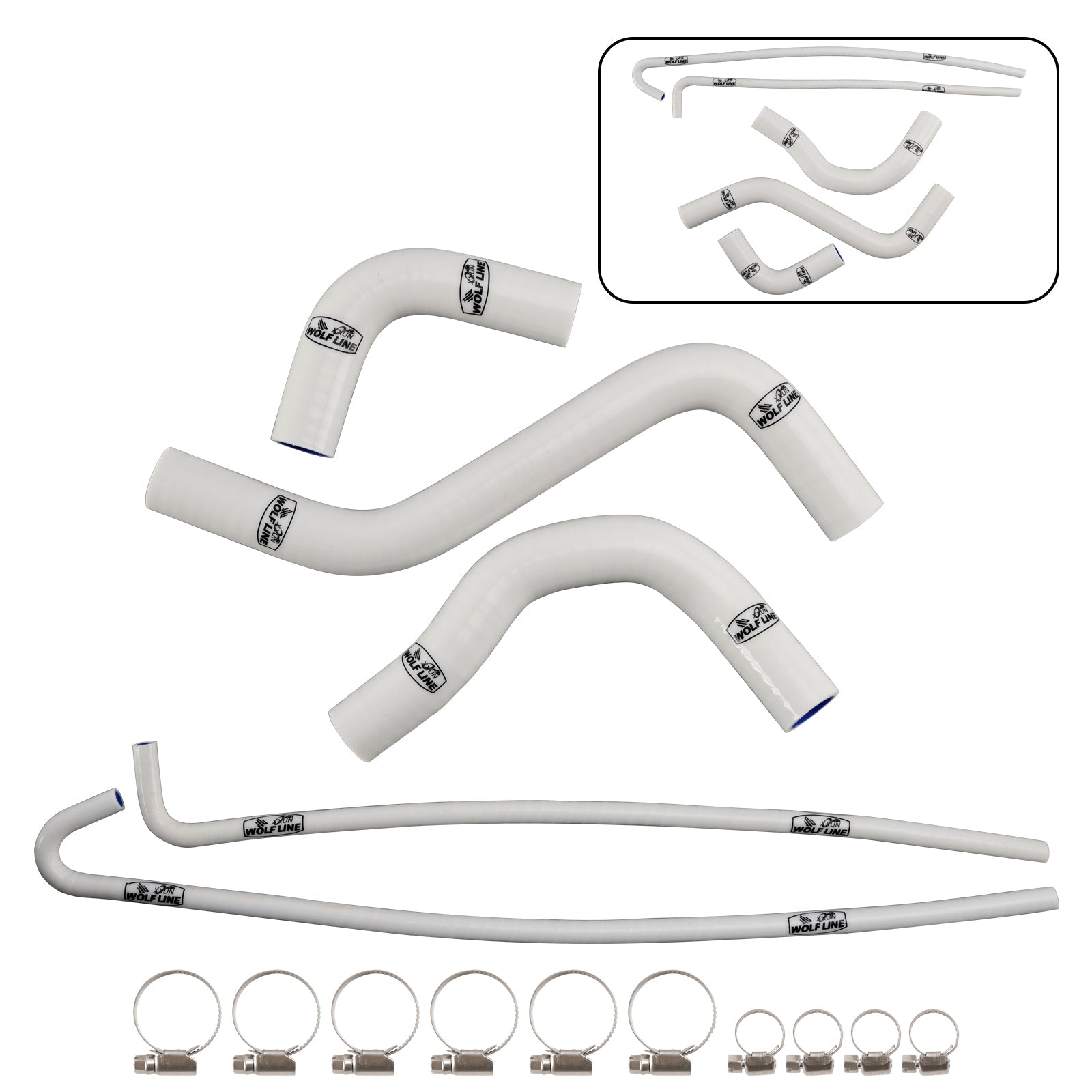 2017-2026 Kawasaki Z900 Silicone Radiator coolant Hose kit