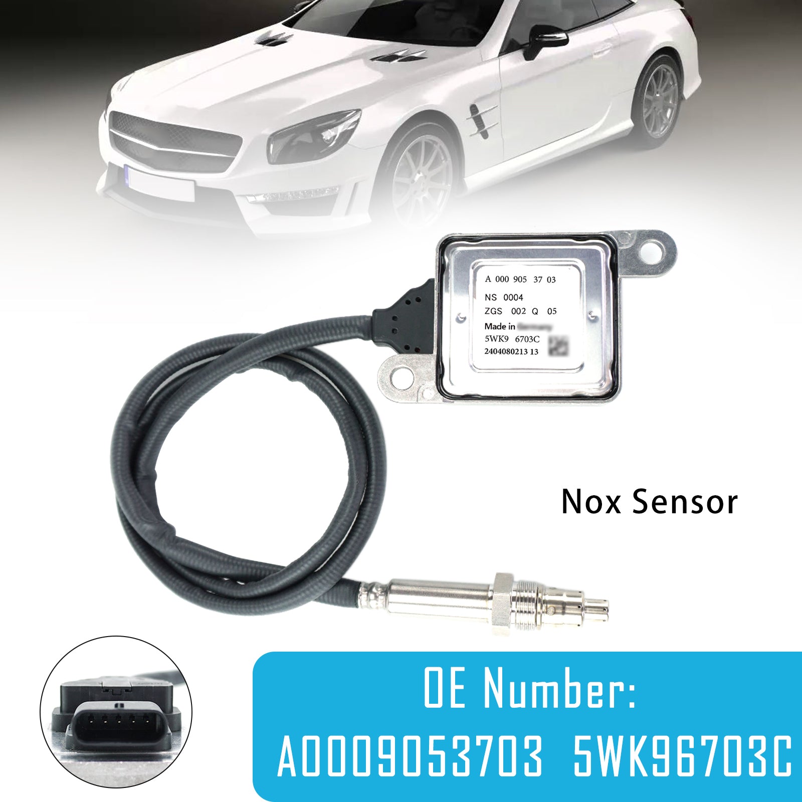Nitrogen Oxide Sensor Nox Sensor 5WK96703C A0009053703 For Mercedes SL 2012-2020