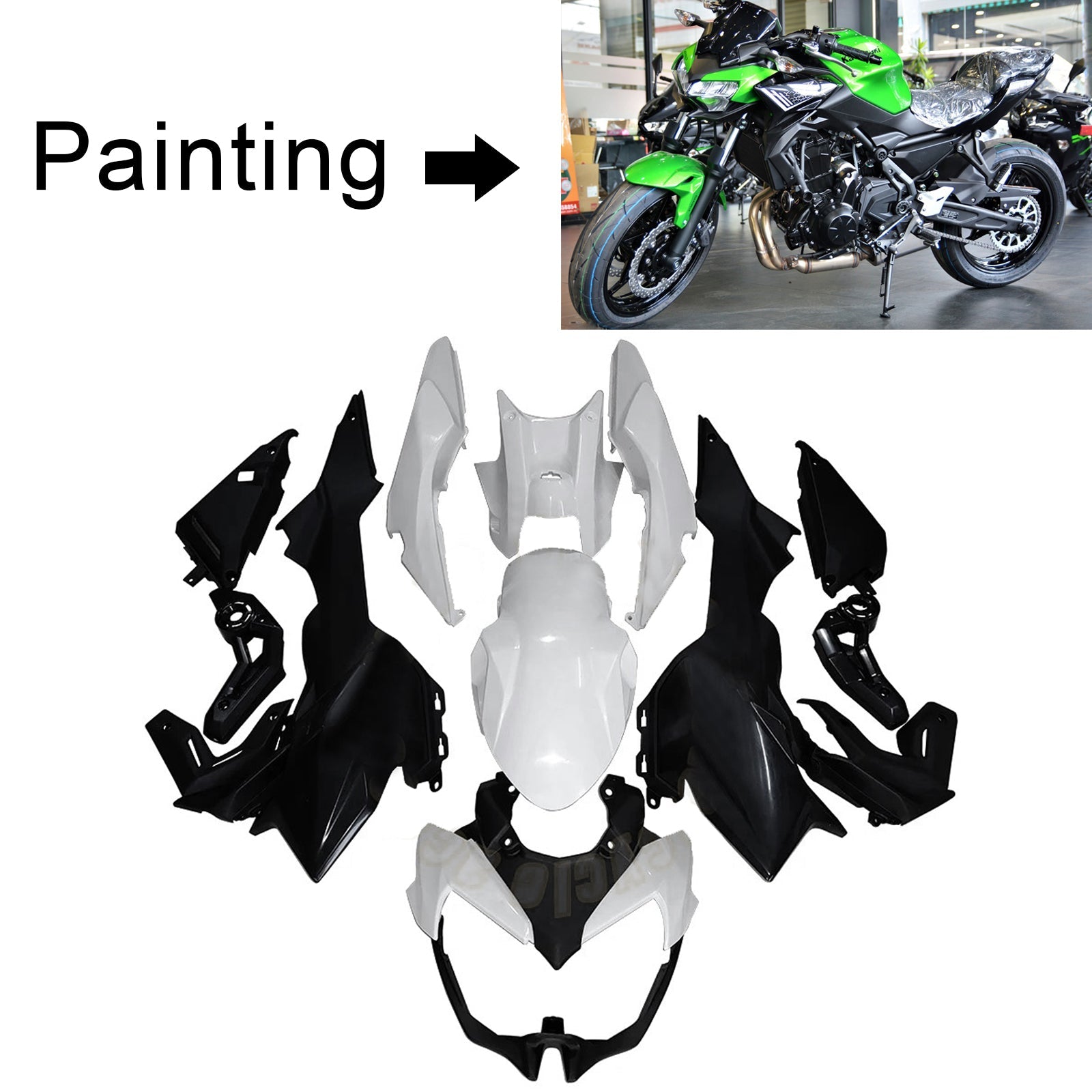 2020-2025 Kawasaki Z650 Injection Fairing Kit Bodywork Plastic ABS