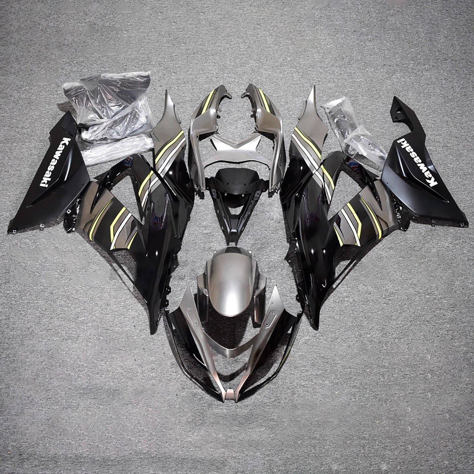 Injection Fairing Kit Bodywork Plastic ABS fit For Kawasaki ZX6R 636 2013-2018