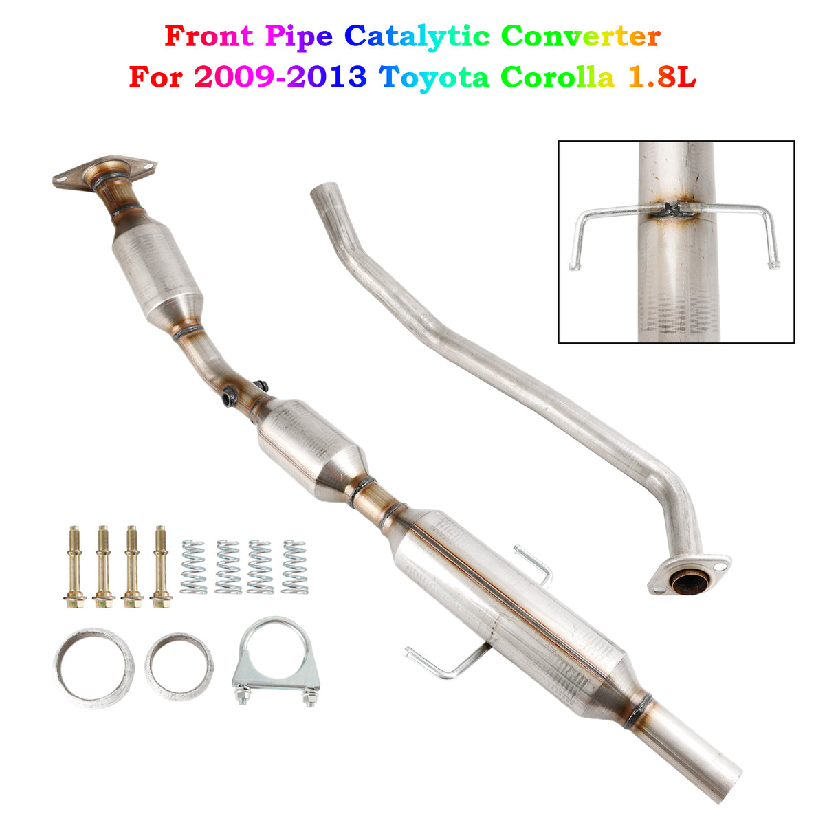 Front Pipe Catalytic Converter For Toyota Corolla Matrix 1.8L 2009 2010 2011
