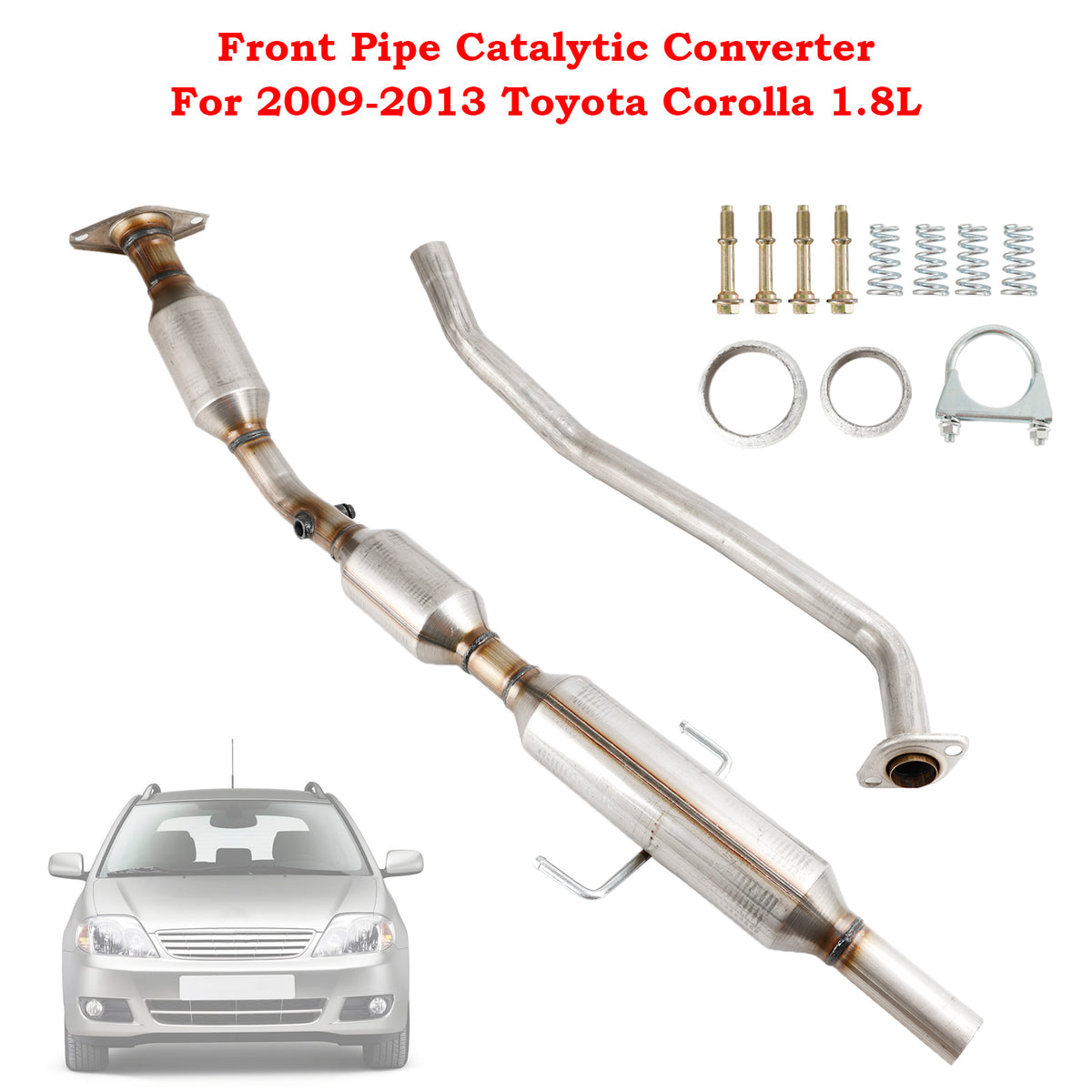 Front Pipe Catalytic Converter For Toyota Corolla Matrix 1.8L 2009 2010 2011