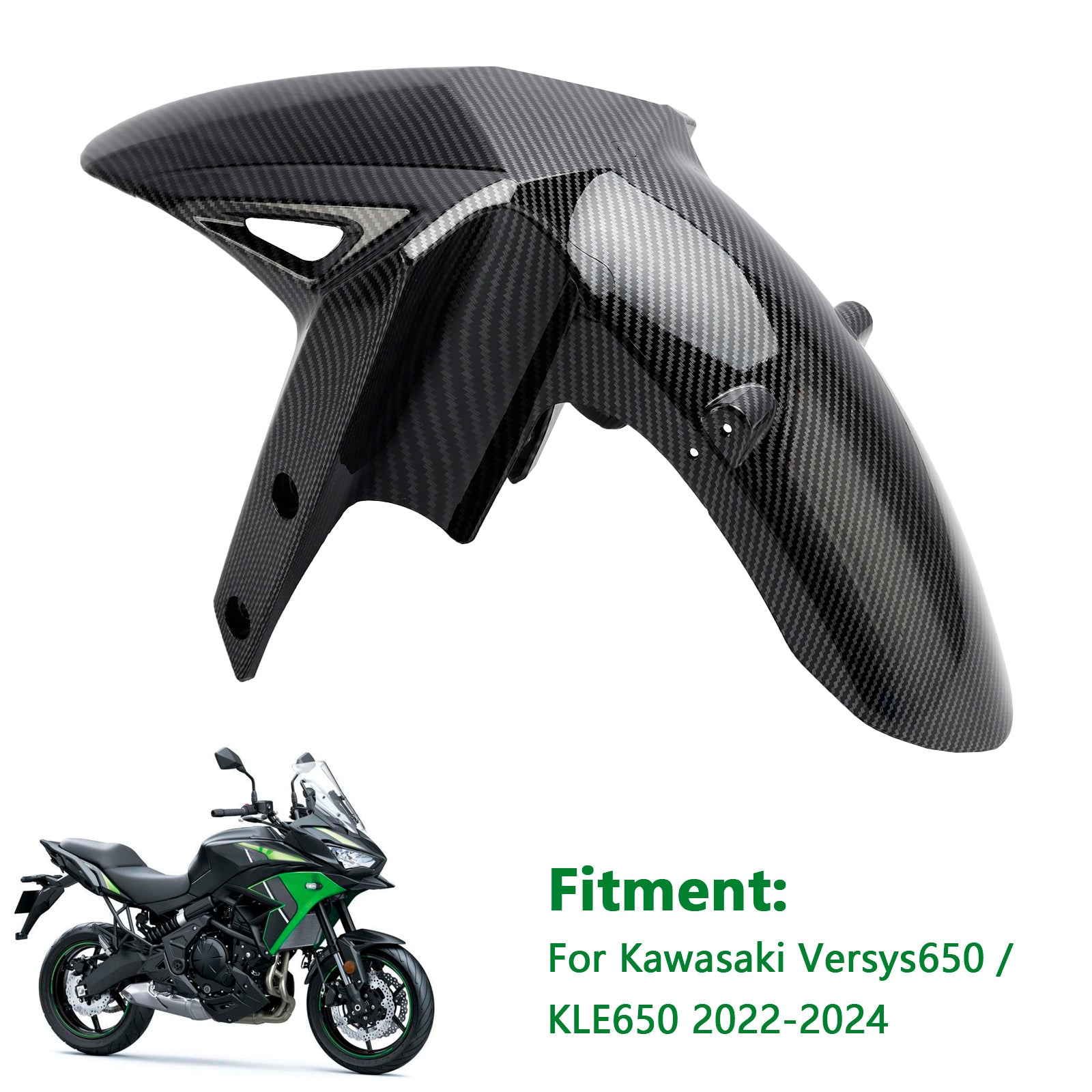 2022-2024 Kawasaki Versys 650 KLE650 Front Fender Mudguard Fairing