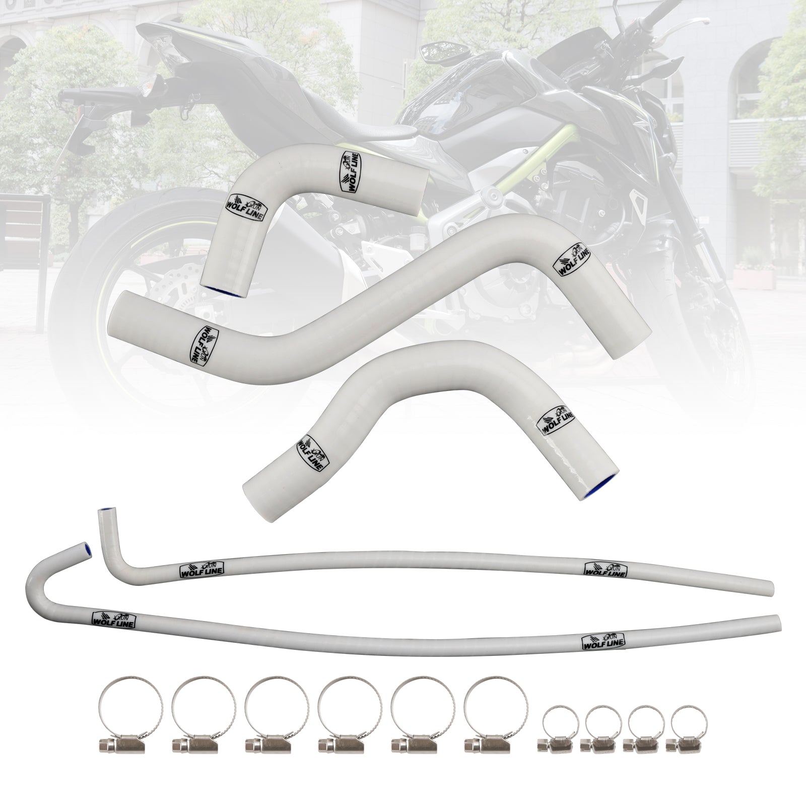 2017-2026 Kawasaki Z900 Silicone Radiator coolant Hose kit