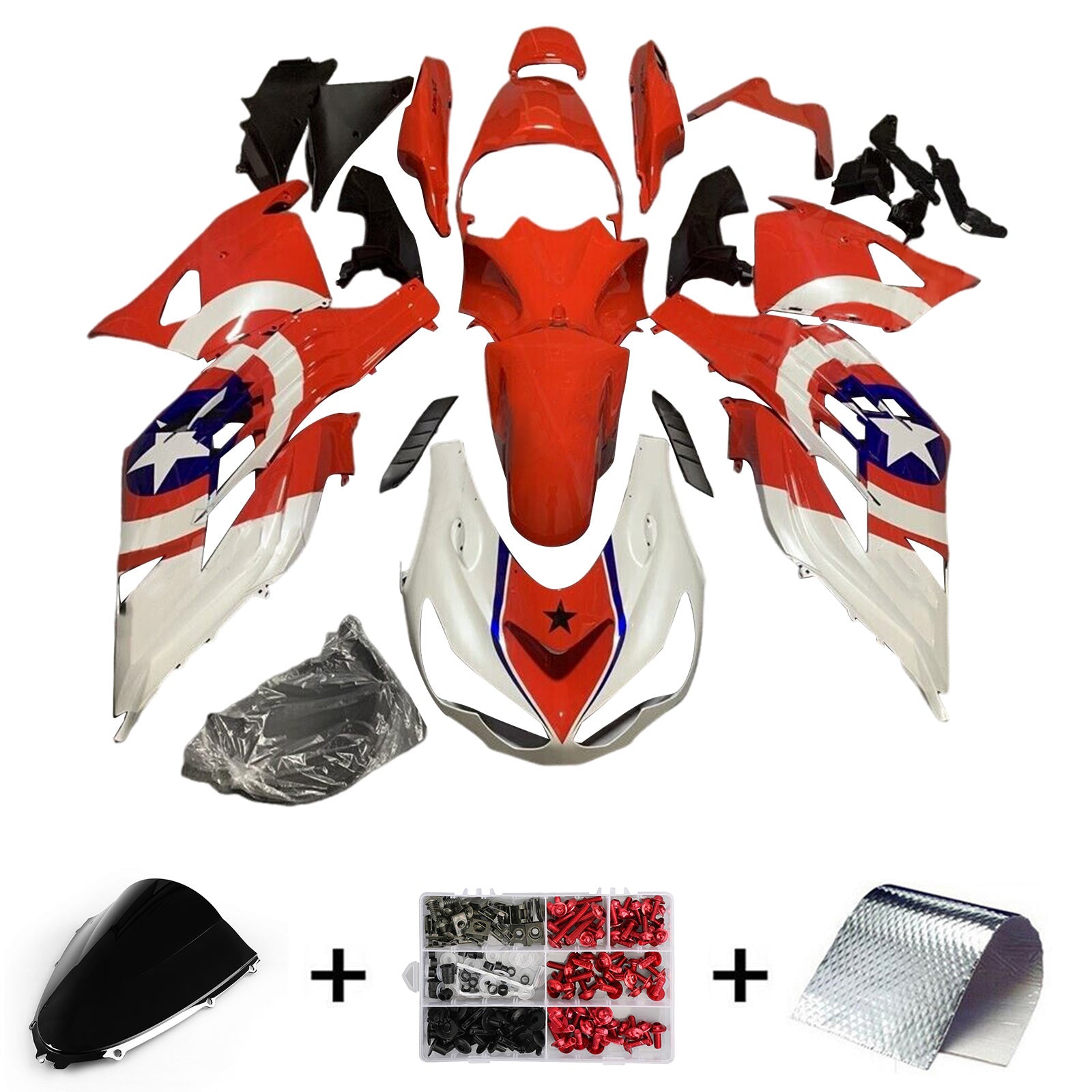2012-2025 Kawasaki ZX14R Injection Fairing Kit Bodywork Plastic ABS #104