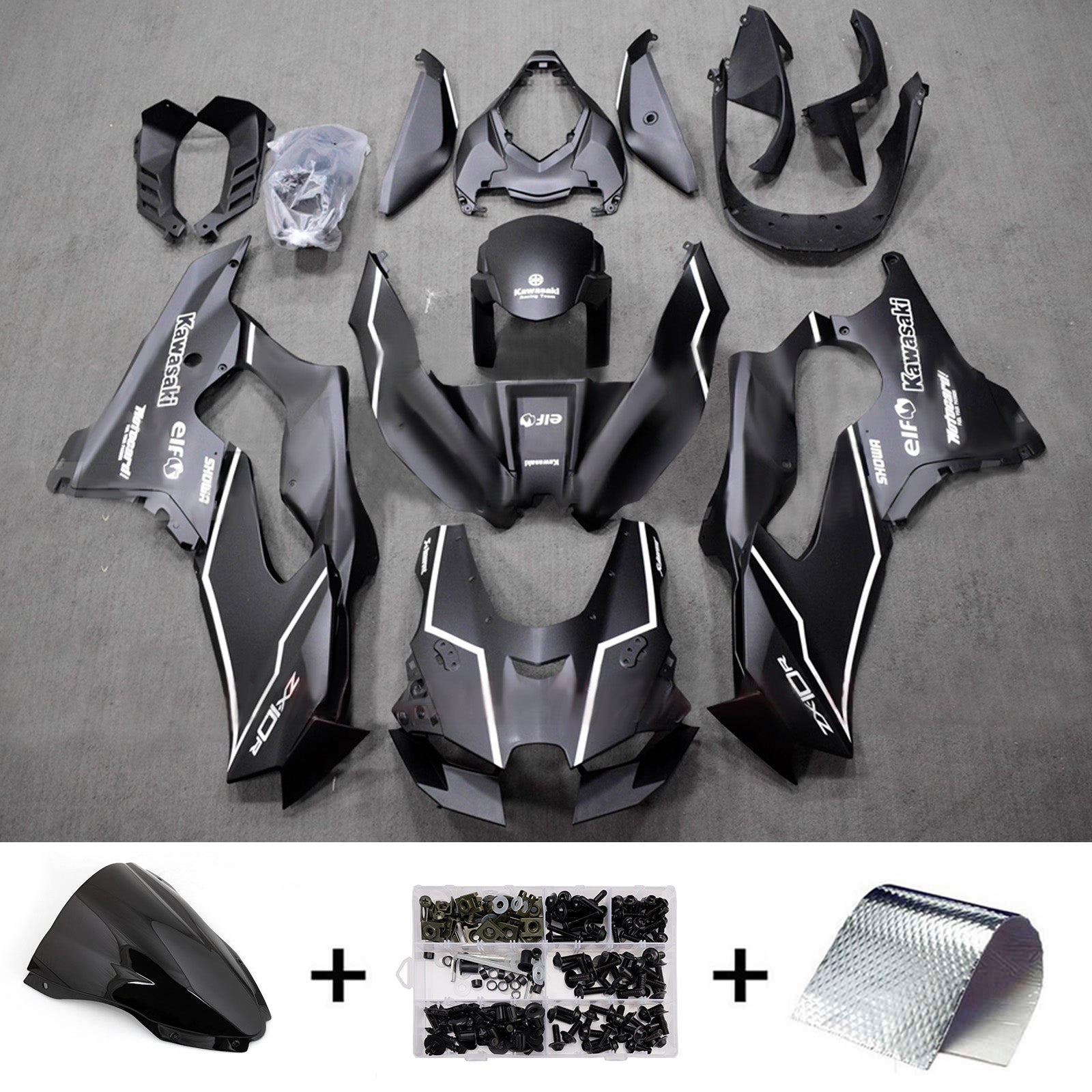 Injection Fairing Kit Bodywork ABS fit For Kawasaki ZX-10R ZX-10RR 2021-2025