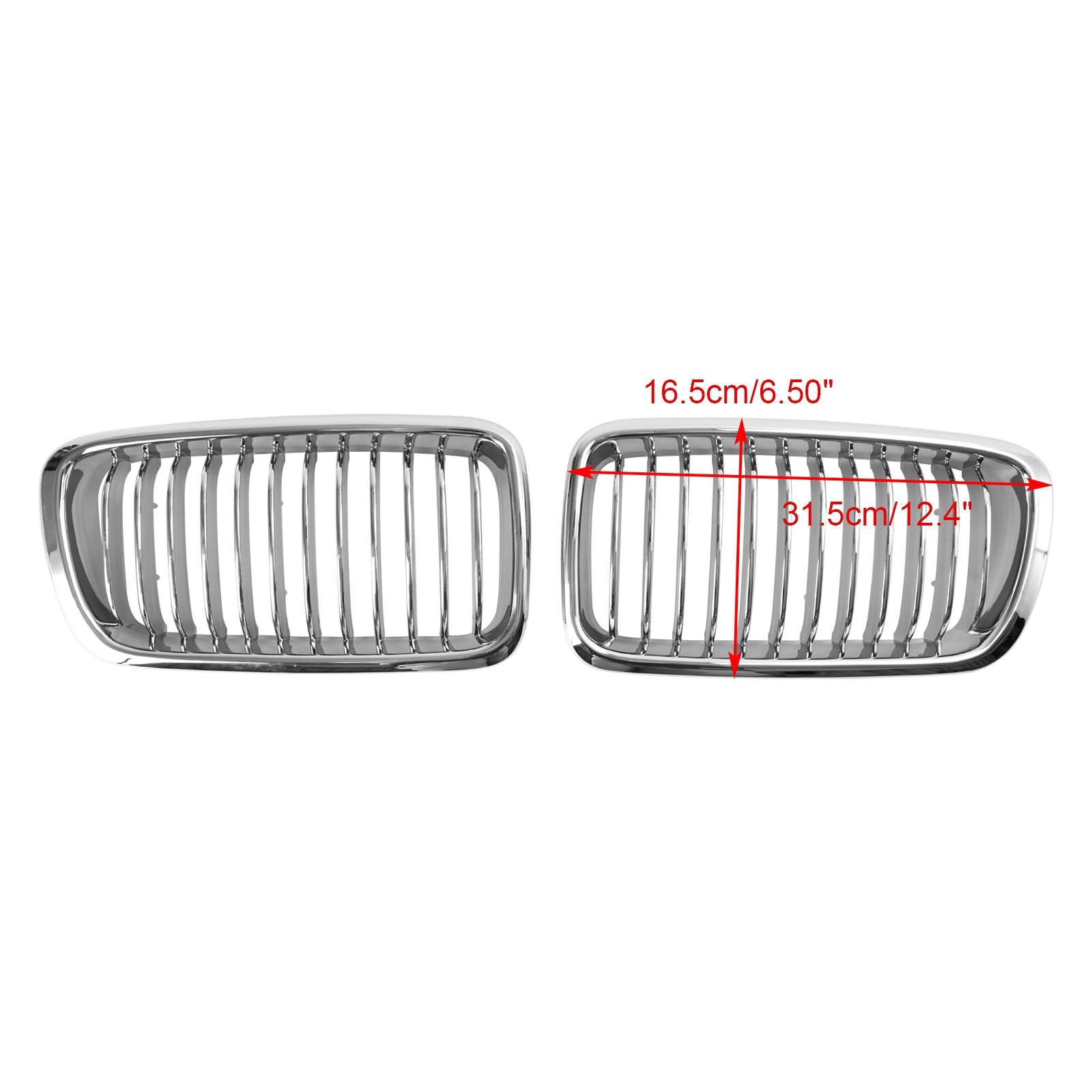 BMW 7 Series E38 1994-2001 Chrome Front Kidney Grill Grille 2PCS