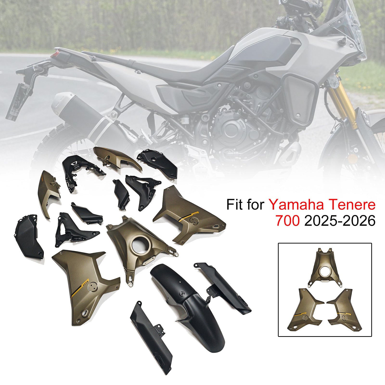 Injection Bodywork Fairing Kit for Yamaha Tenere 700 T700S 2025-2026