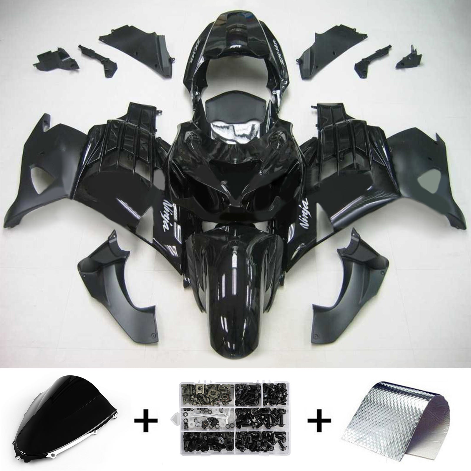 2012-2025 Kawasaki ZX14R Injection Fairing Kit Bodywork Plastic ABS #104