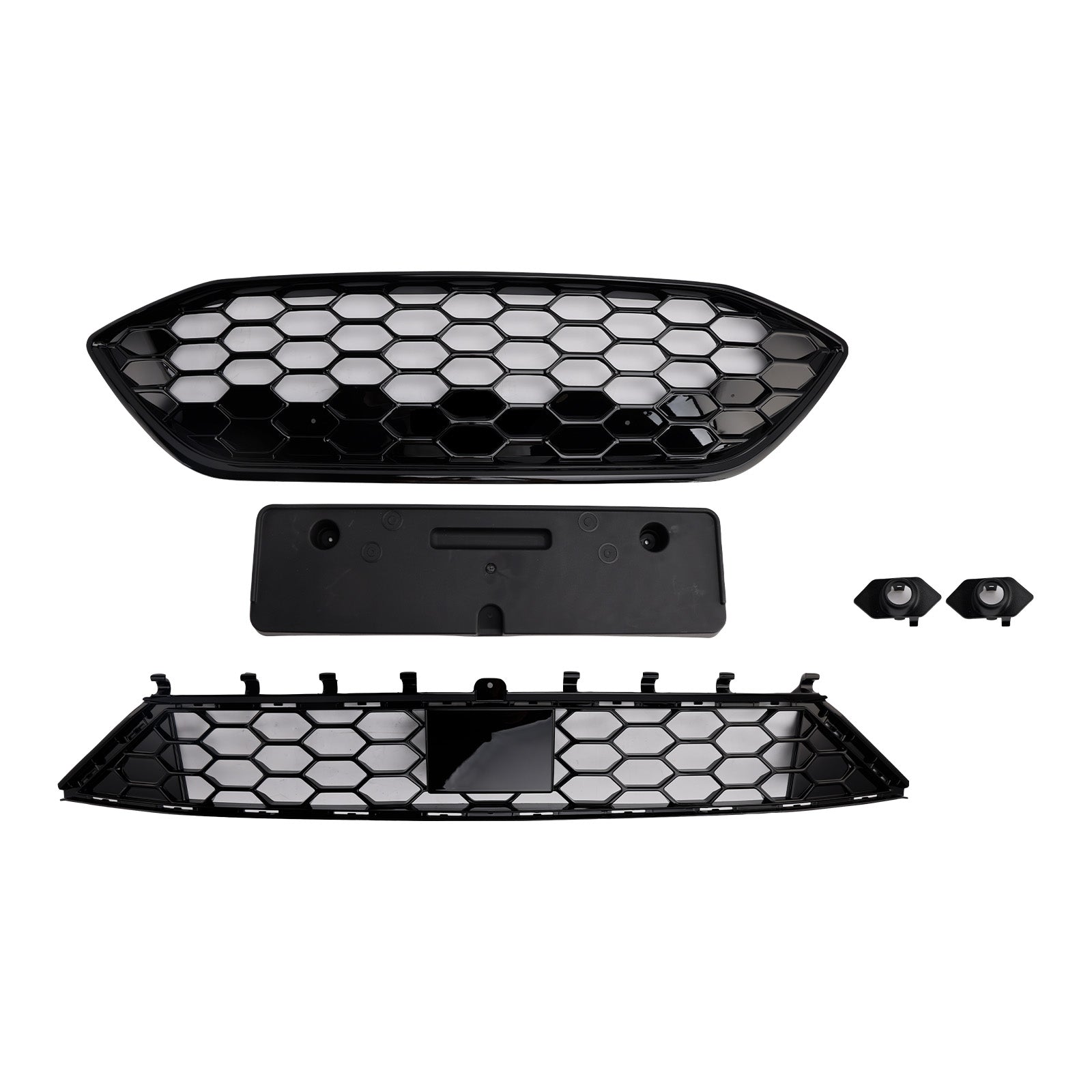 2018-2021 Ford Focus ST + ST Line MK4 Front Bumper Grille Grill Black